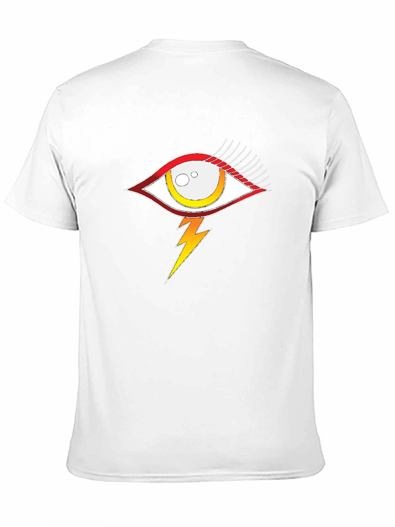 Eye with Lightning Bolt Graphic Tee - Black