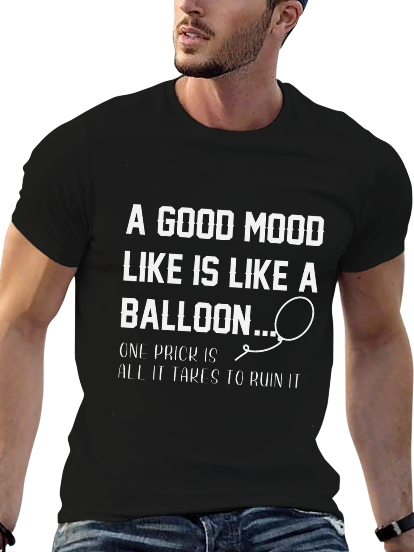 A Good Mood Balloon Humor T-Shirt