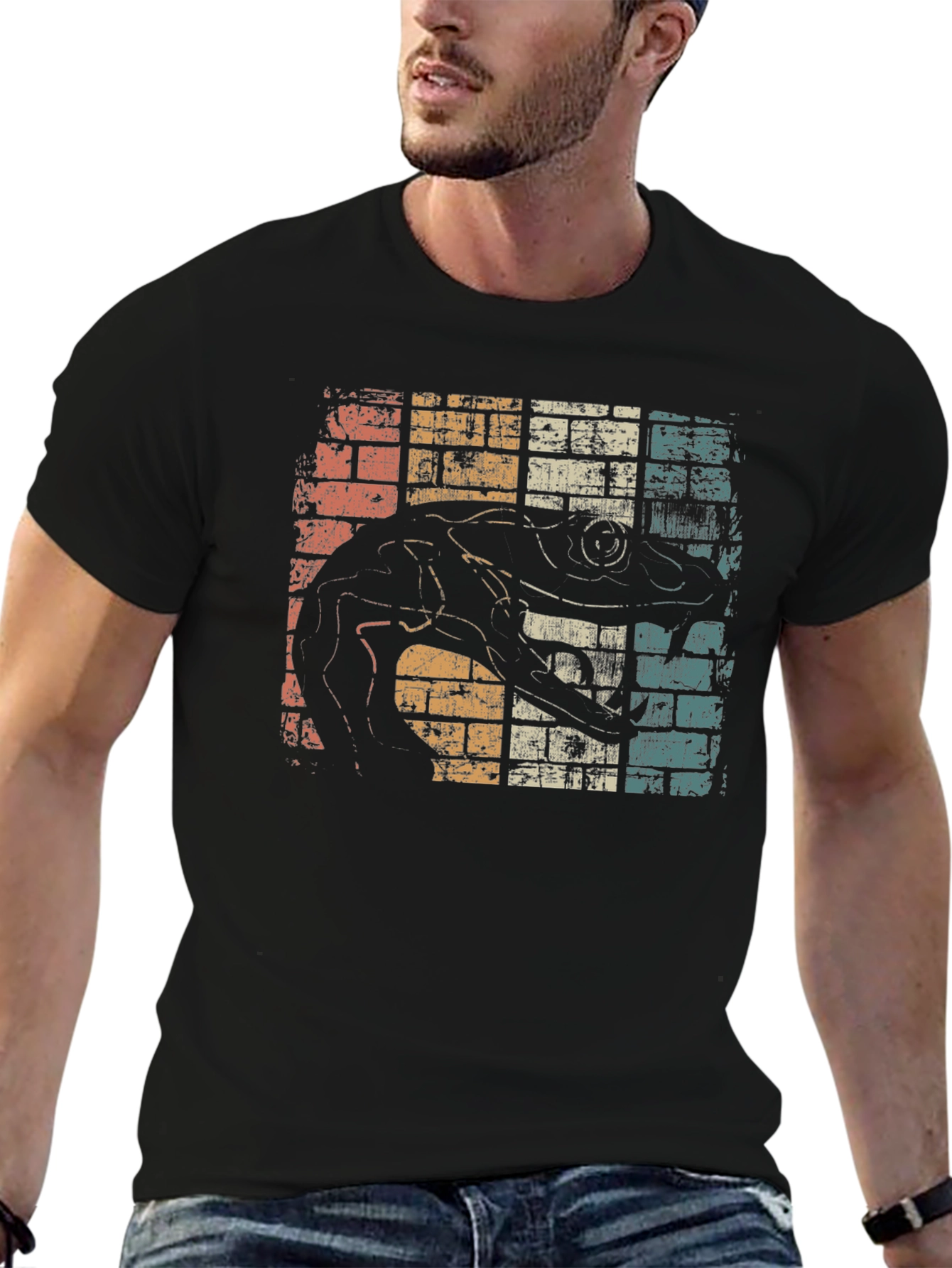 Retro Gecko T-Shirt - Unique Reptile Design