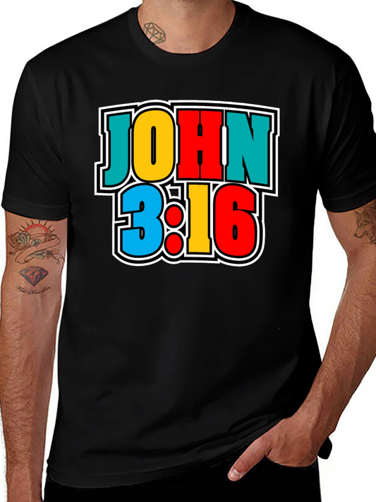 John 3:16 Graphic Print T-Shirt