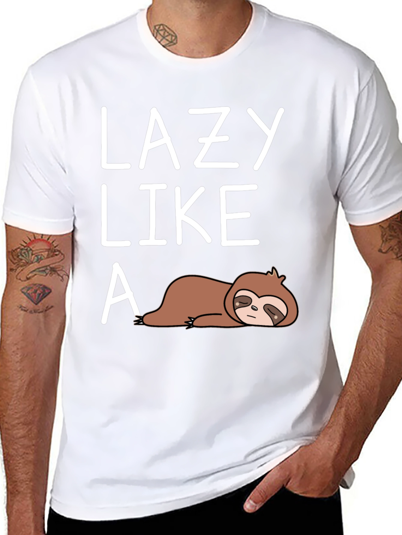Lazy Like A Sloth Graphic Tee