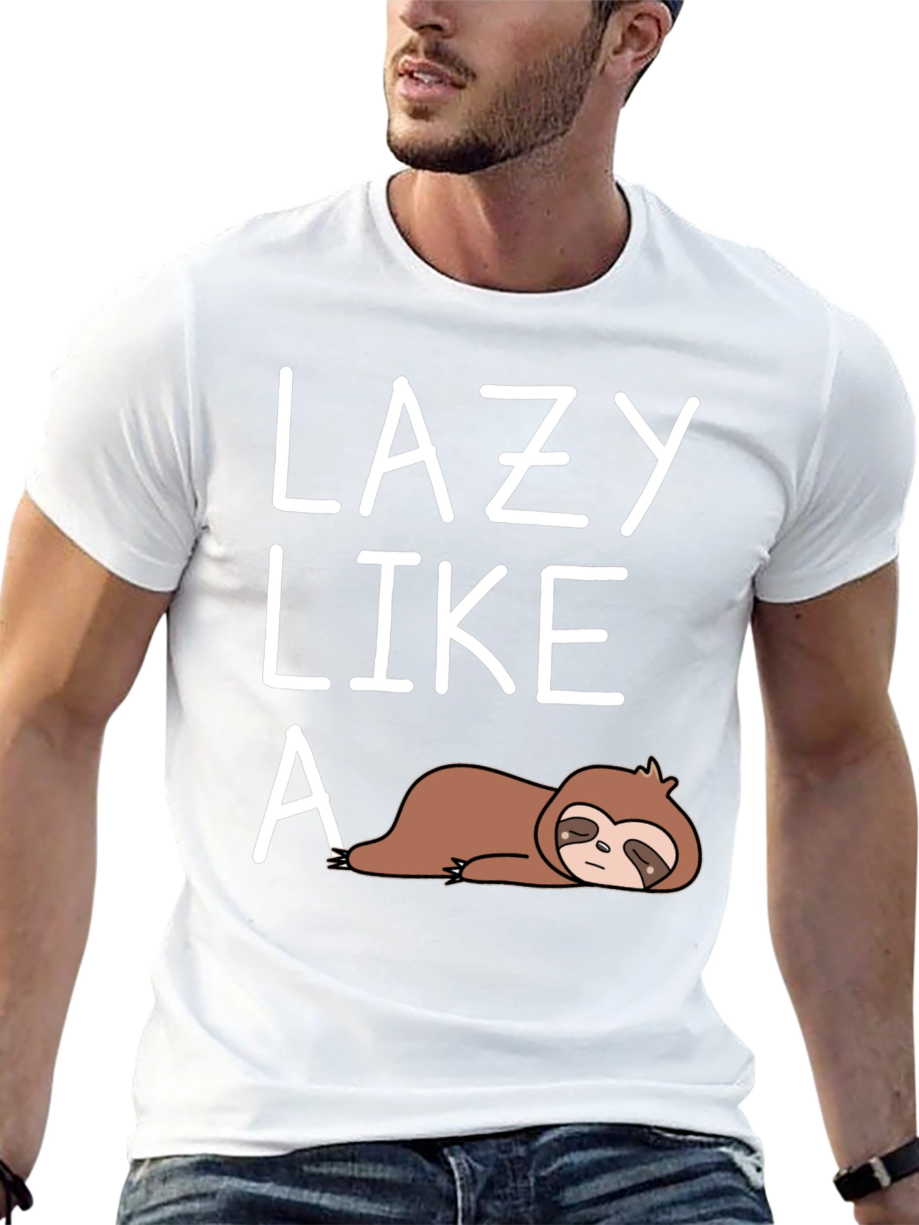 Lazy Like A Sloth Graphic Tee