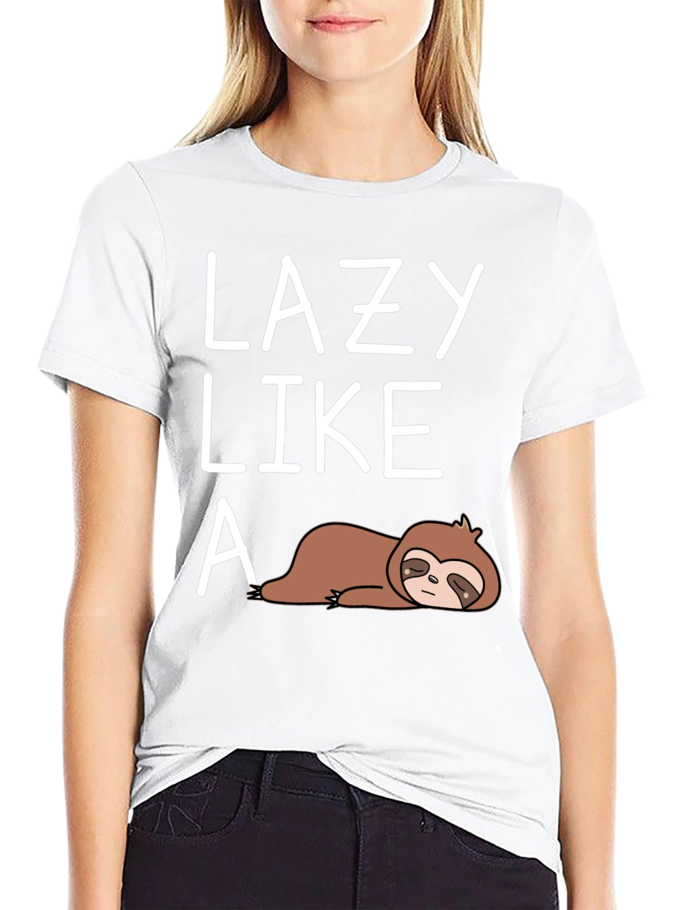 Lazy Like A Sloth Graphic Tee