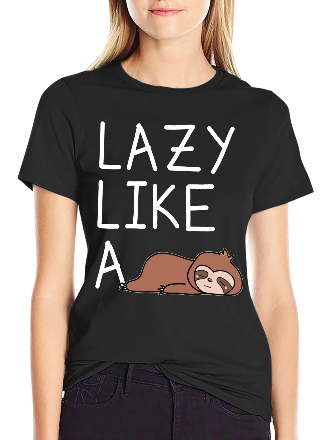 Lazy Like A Sloth Graphic Tee
