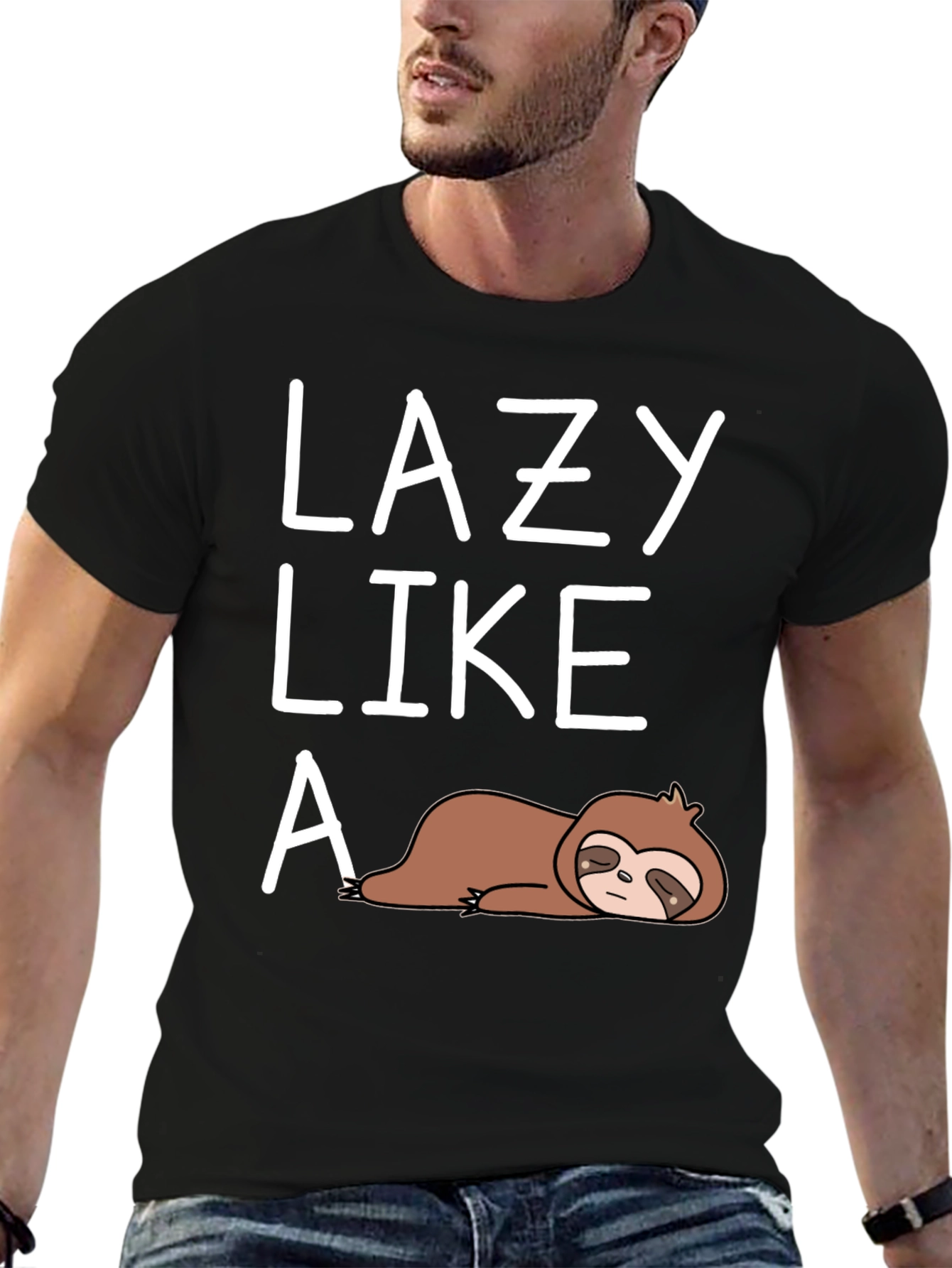 Lazy Like A Sloth Graphic Tee