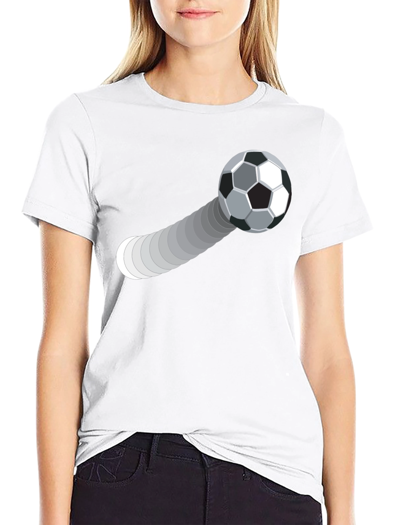 Soccer Ball Trajectory Graphic Tee