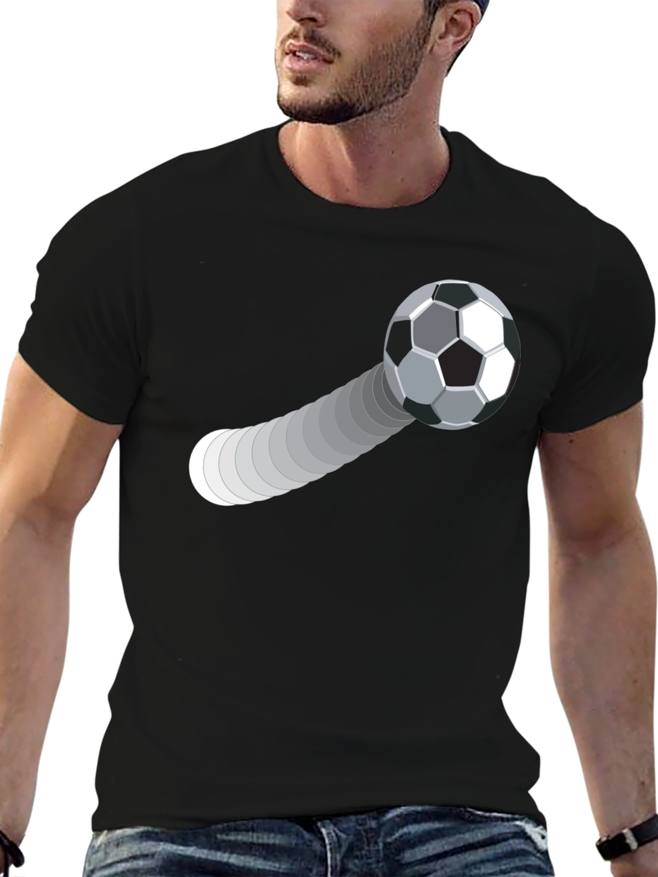 Soccer Ball Trajectory Graphic Tee