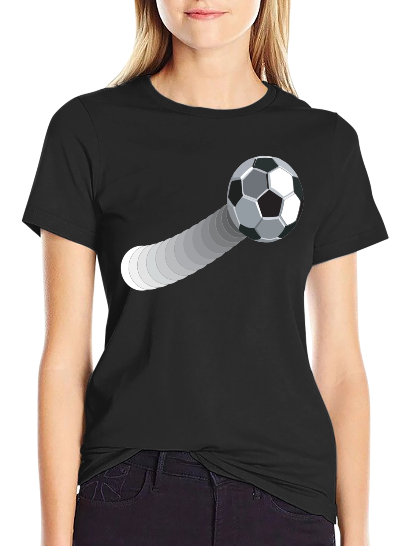 Soccer Ball Trajectory Graphic Tee