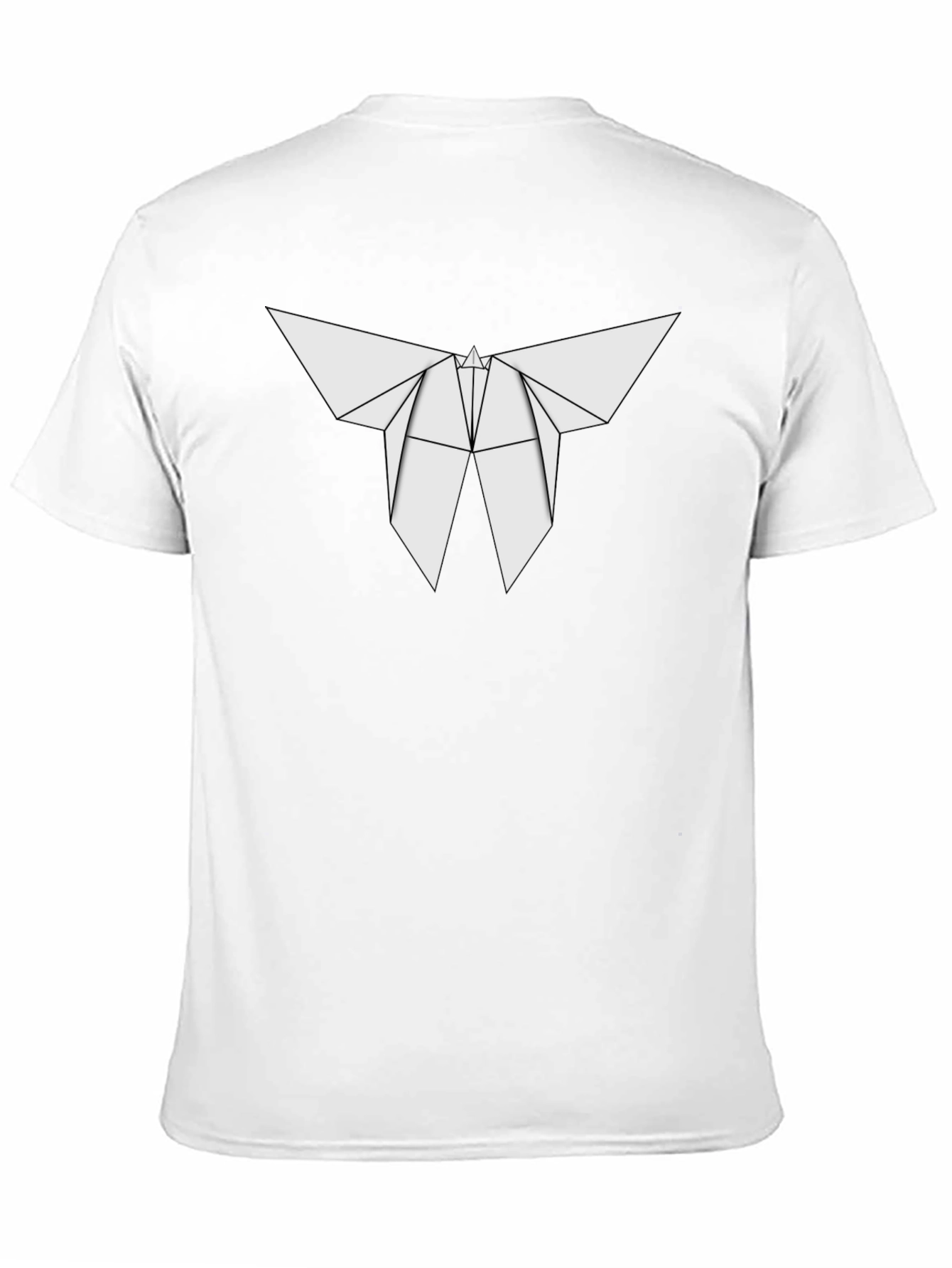 Origami Butterfly Graphic Tee - Stylish Black T-Shirt