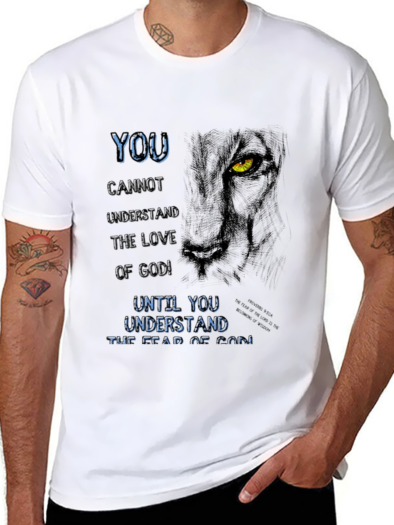 Lion & Faith Graphic Tee - Gods Love