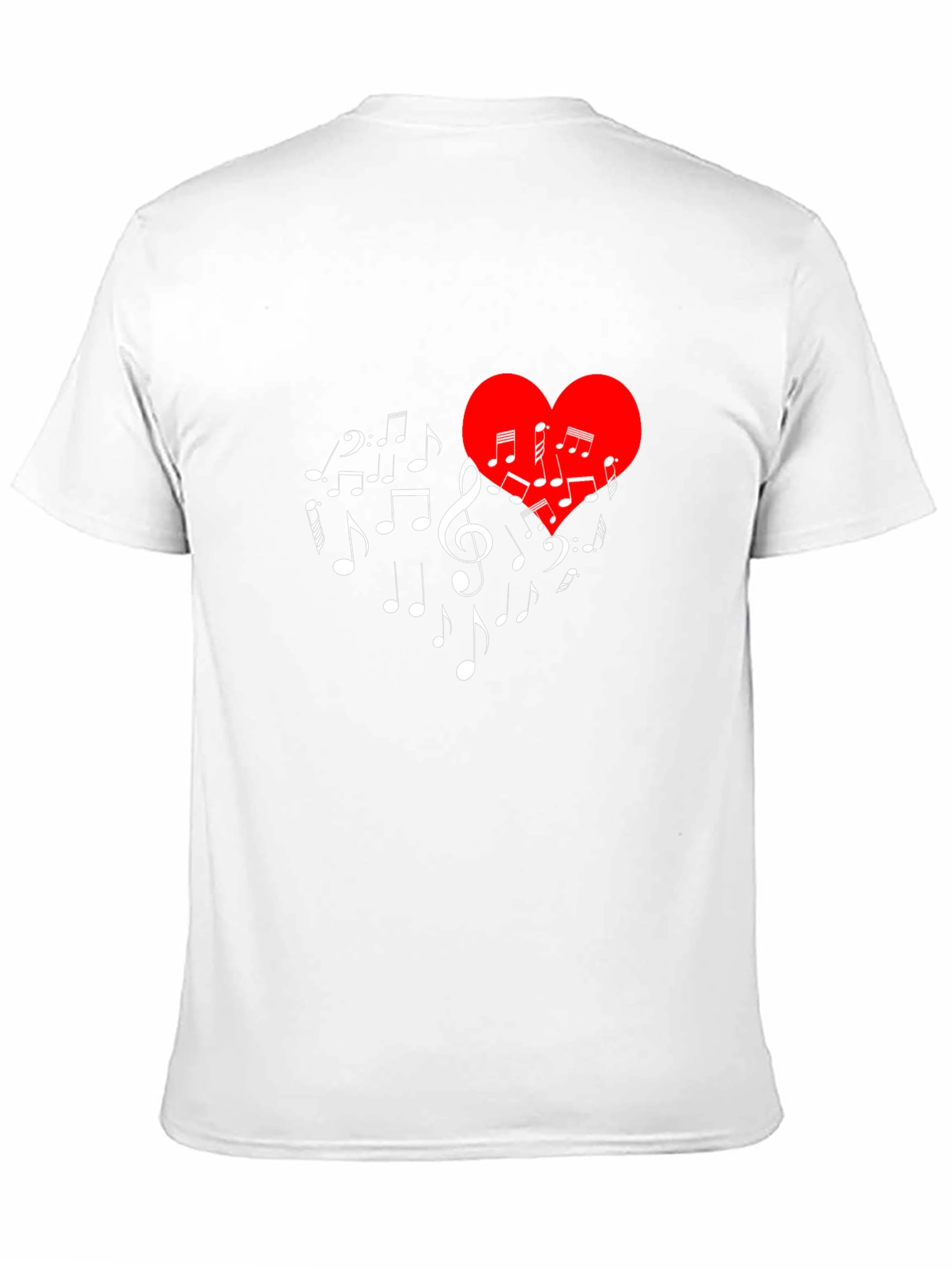 Musical Heart T-Shirt - Stylish Music Lover Tee