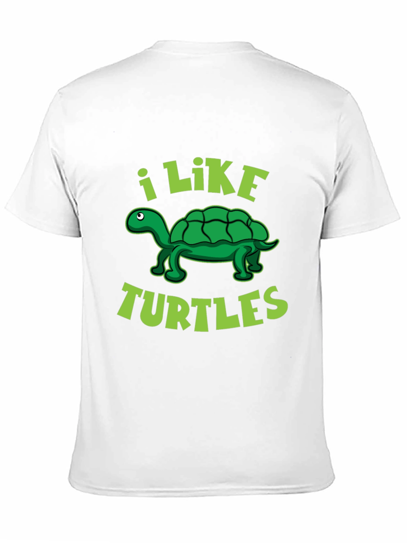 I Like Turtles Graphic T-Shirt - Black