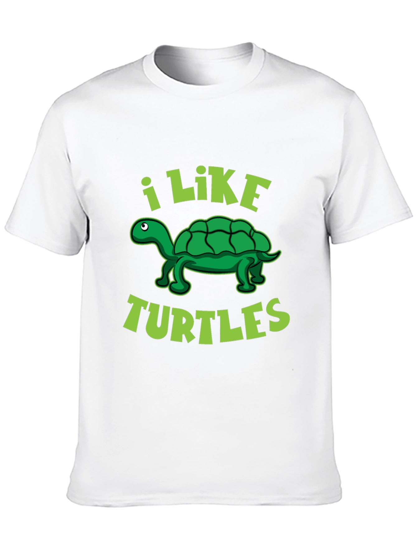I Like Turtles Graphic T-Shirt - Black