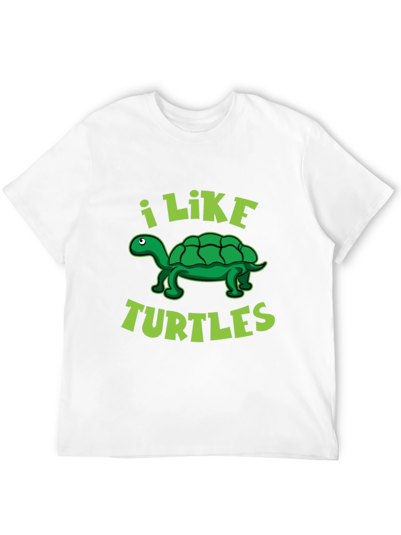 I Like Turtles Graphic T-Shirt - Black