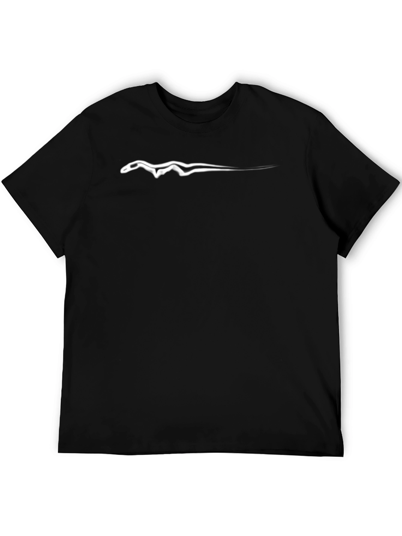 Mens Black T-Shirt with Jaguar Logo