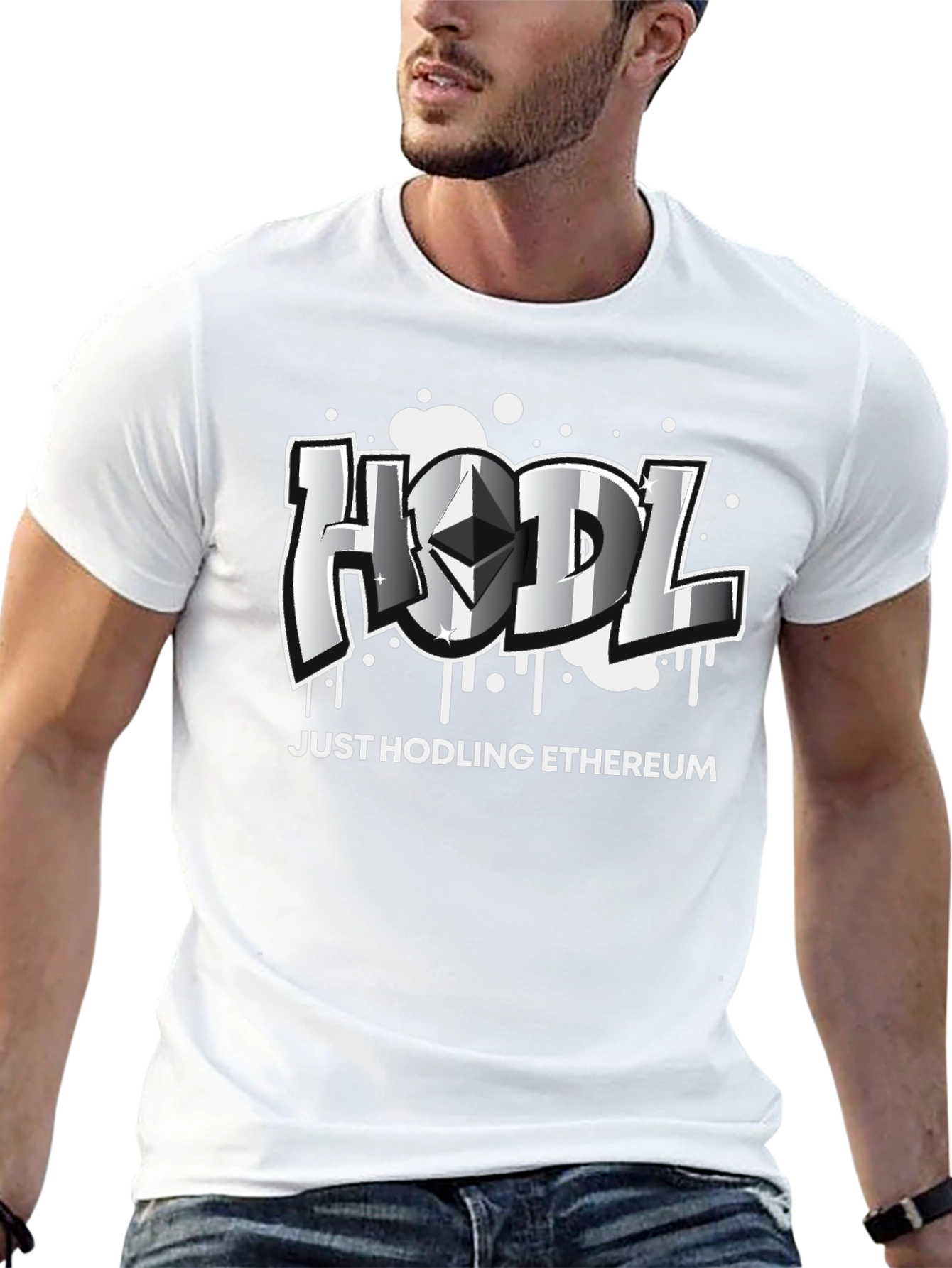 HODL Ethereum Crypto Black T-Shirt
