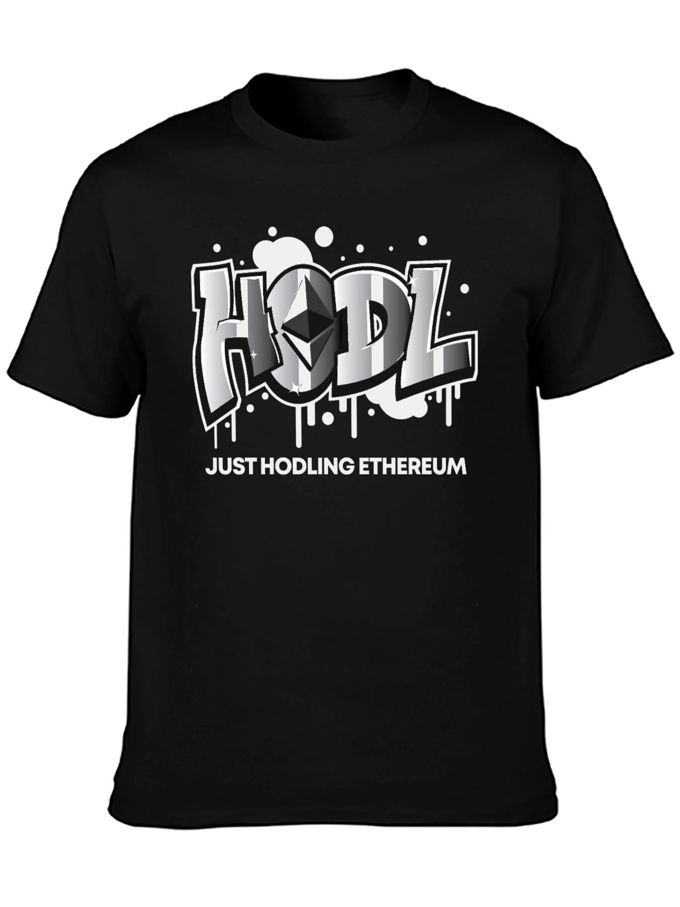 HODL Ethereum Crypto Black T-Shirt