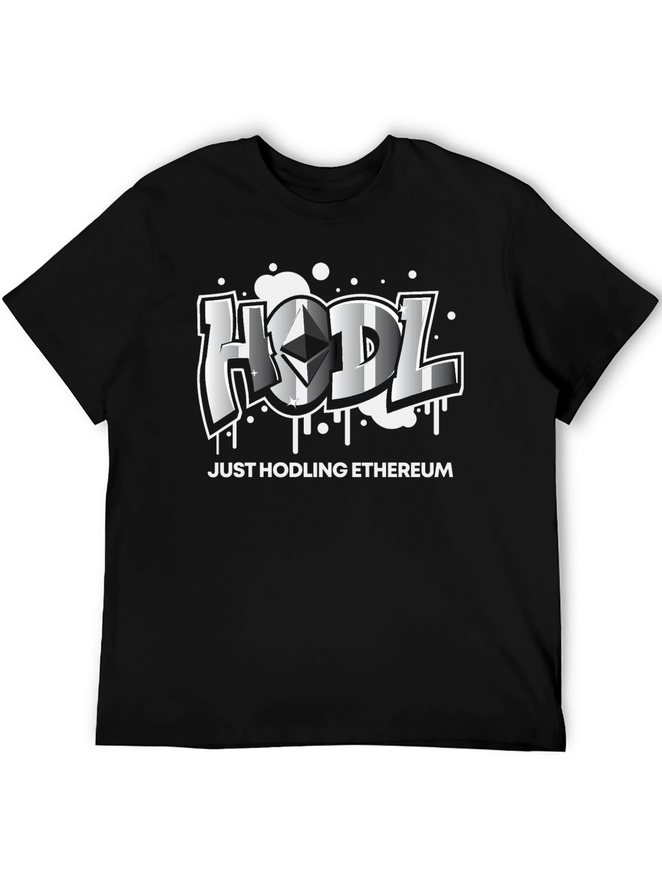 HODL Ethereum Crypto Black T-Shirt