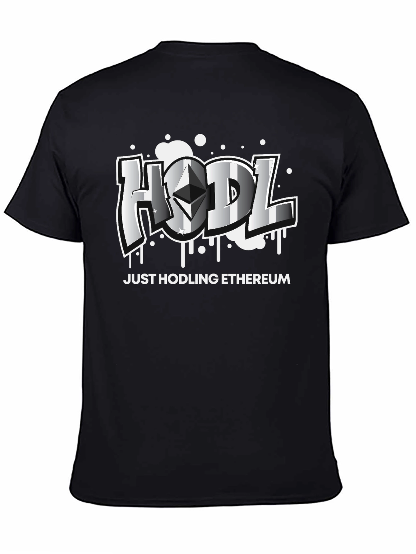 HODL Ethereum Crypto Black T-Shirt