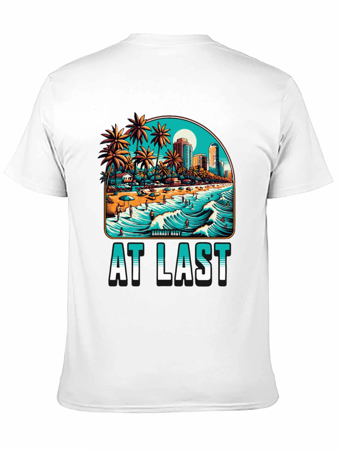 At Last Beach Scene Graphic Tee
