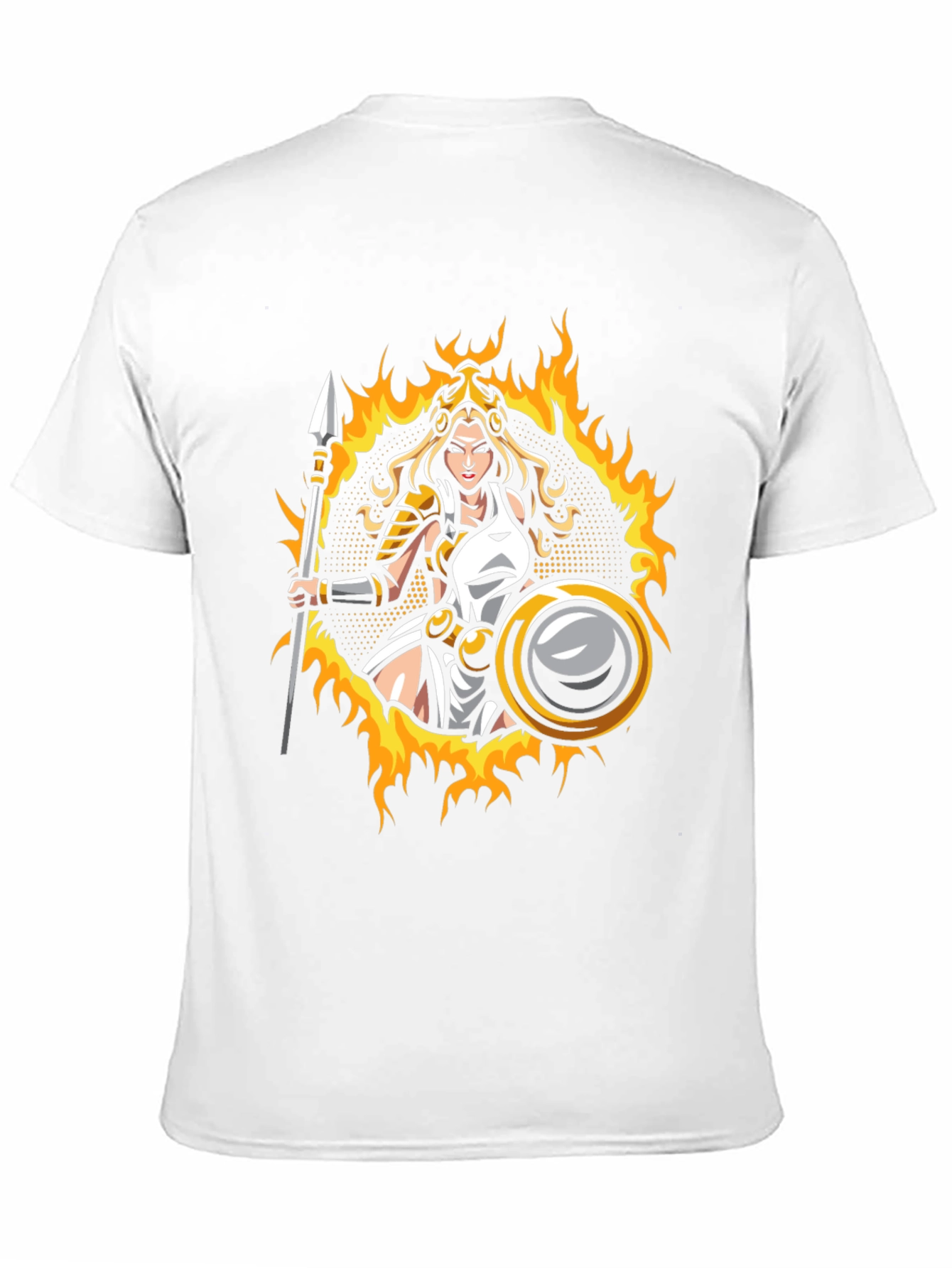 Warrior Woman Graphic T-Shirt - Black Cotton Tee