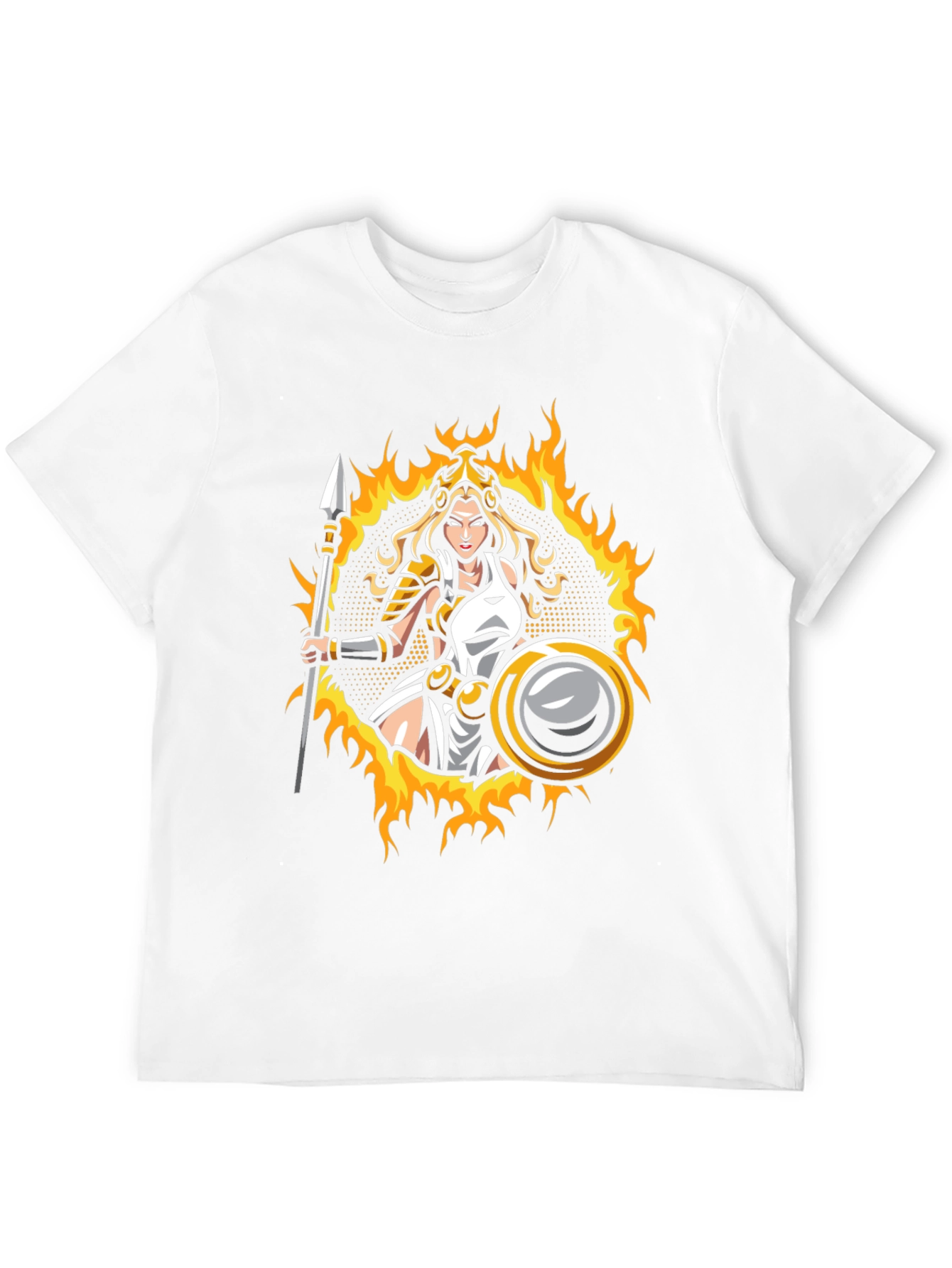 Warrior Woman Graphic T-Shirt - Black Cotton Tee