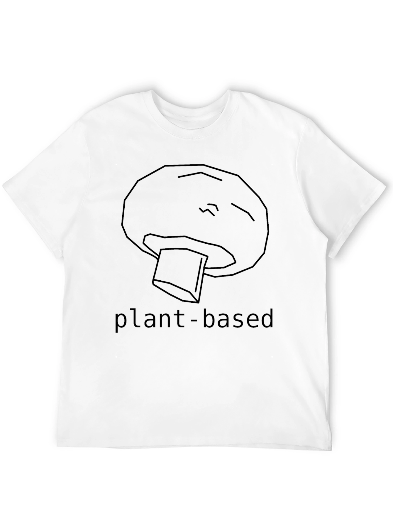 Plant-Based Mushroom Graphic Tee - Unisex Black T-Shirt