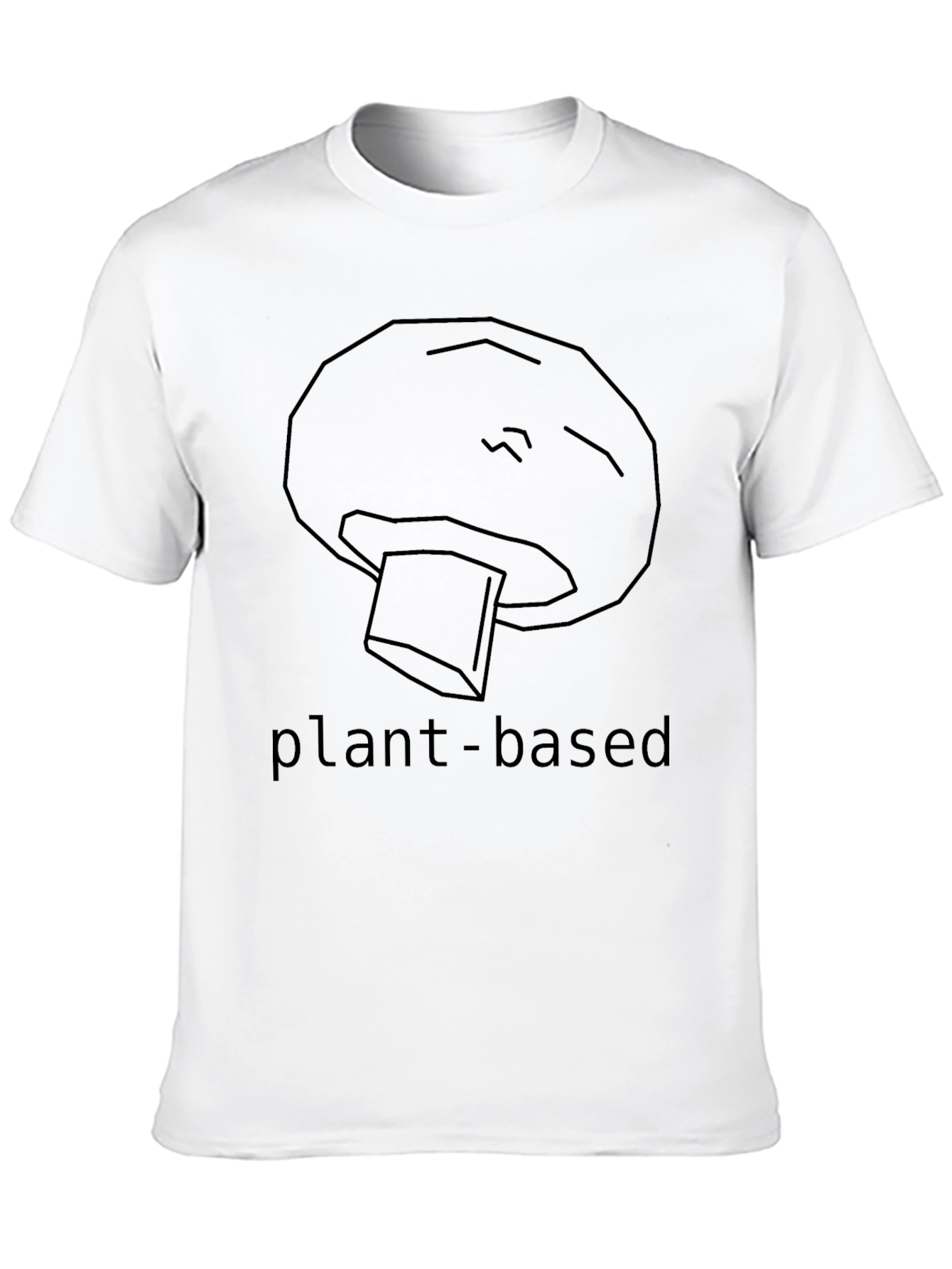Plant-Based Mushroom Graphic Tee - Unisex Black T-Shirt