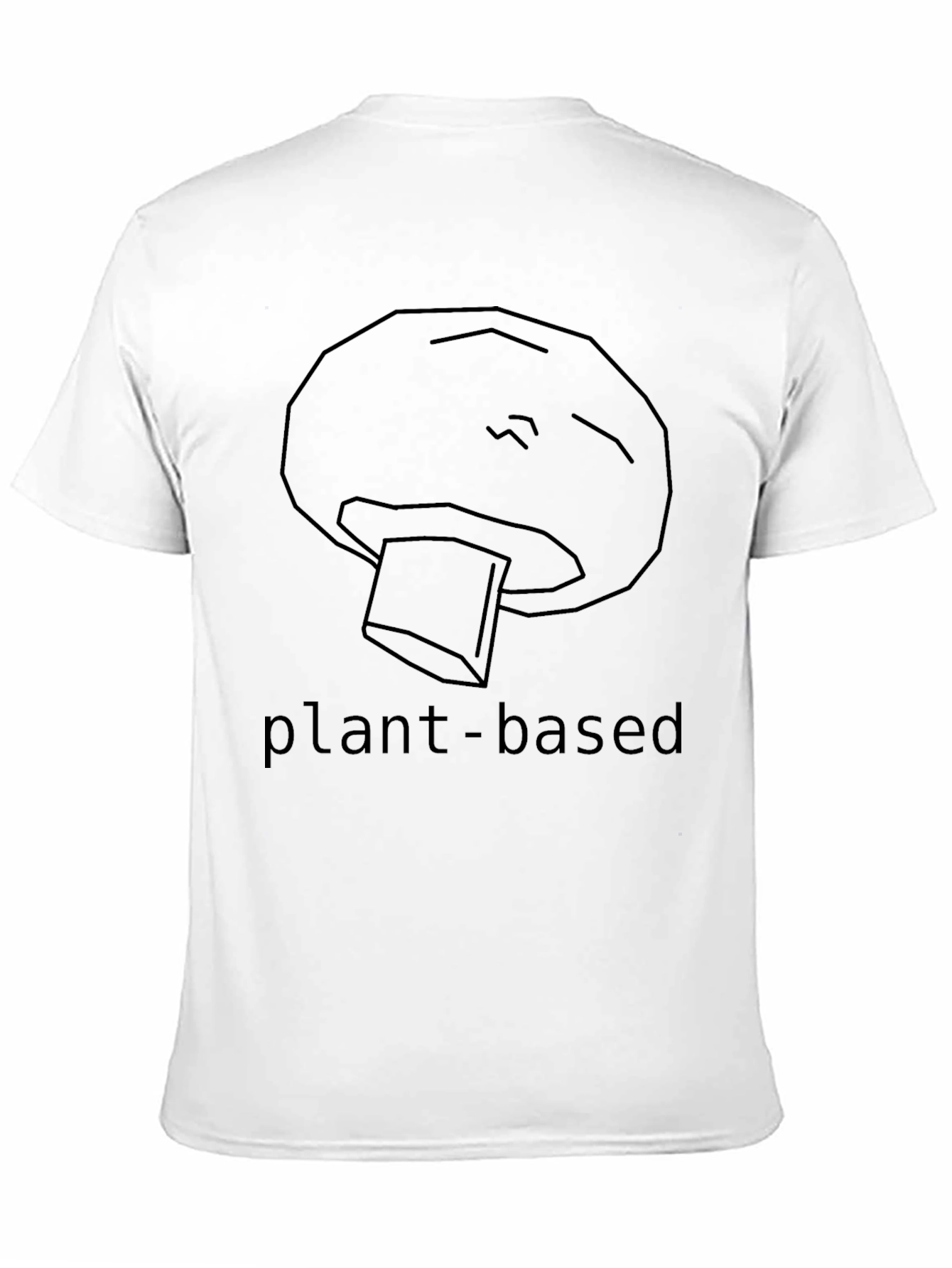 Plant-Based Mushroom Graphic Tee - Unisex Black T-Shirt