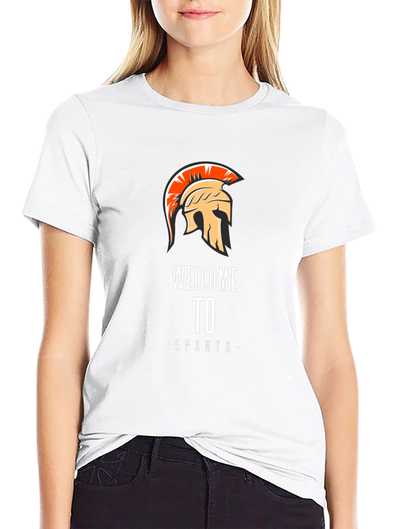 Welcome to Sparta Graphic Tee - Black