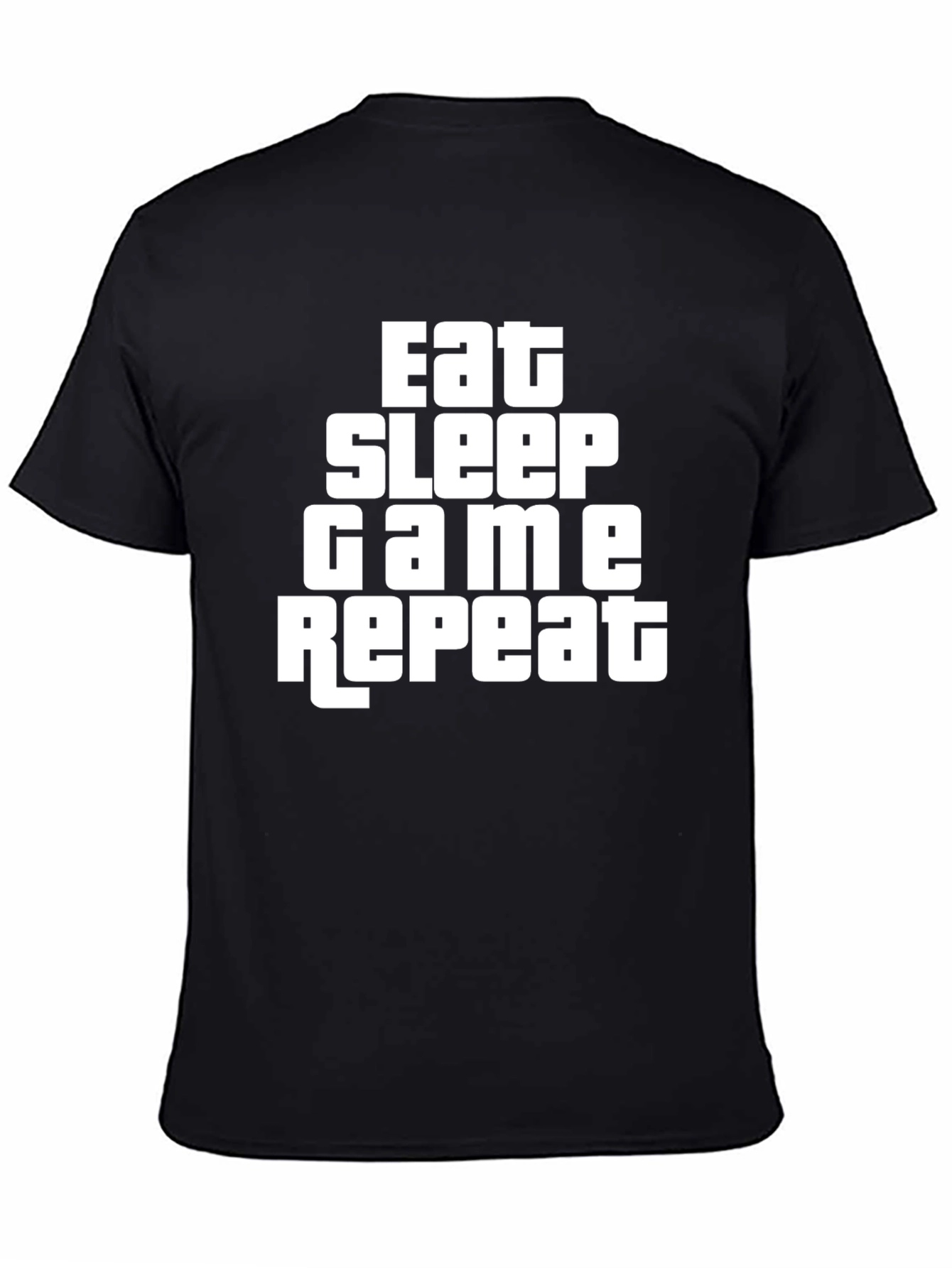 Eat Sleep Game Repeat Graphic Tee - Gamer T-Shirt
