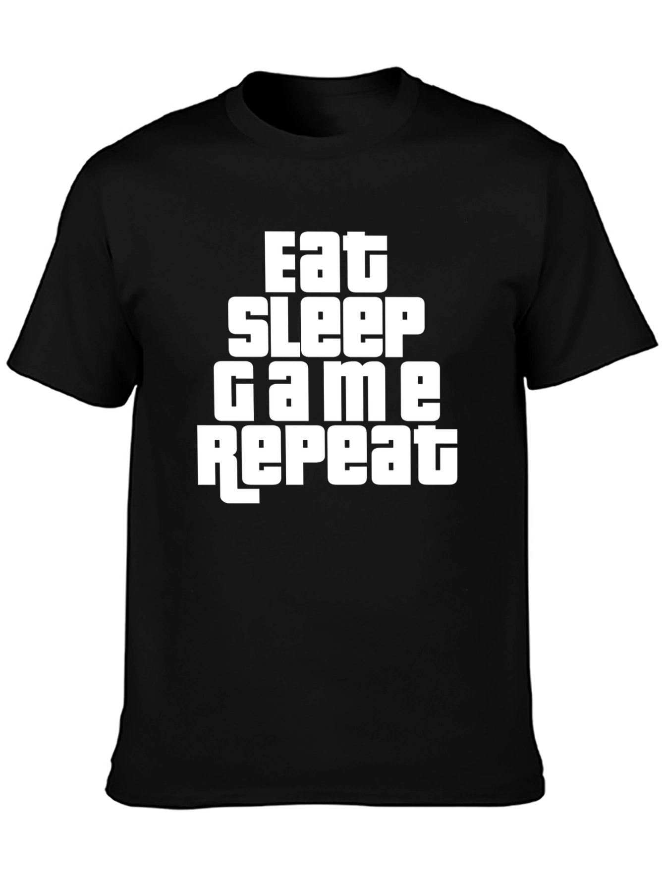 Eat Sleep Game Repeat Graphic Tee - Gamer T-Shirt
