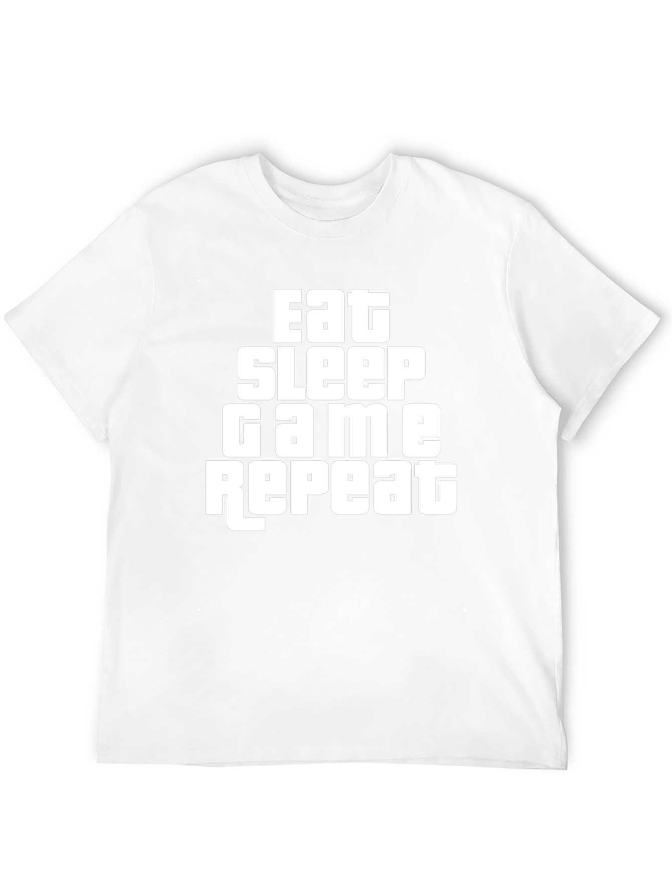 Eat Sleep Game Repeat Graphic Tee - Gamer T-Shirt