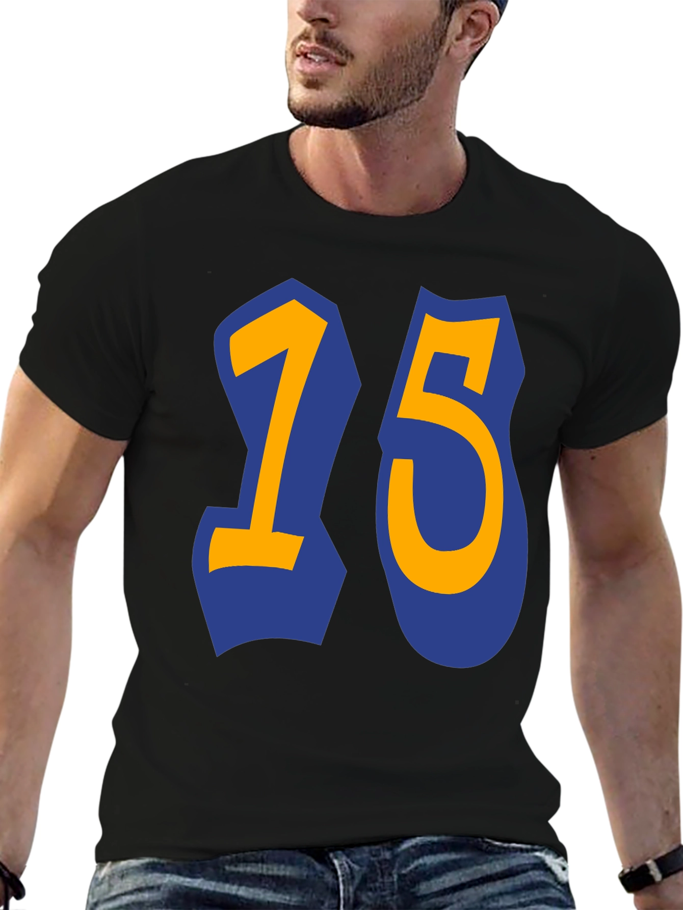 Bold Number 15 Graphic T-Shirt