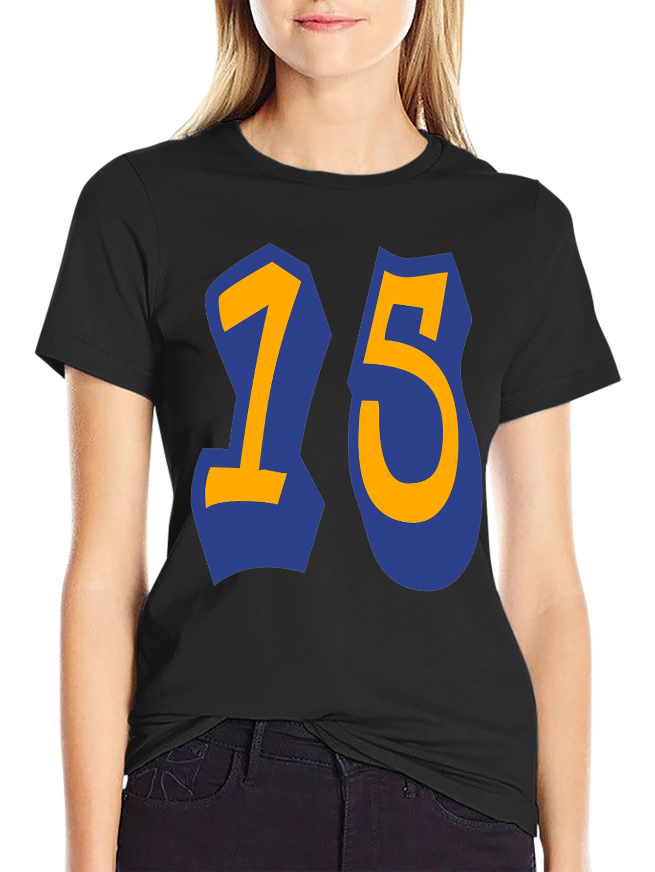 Bold Number 15 Graphic T-Shirt