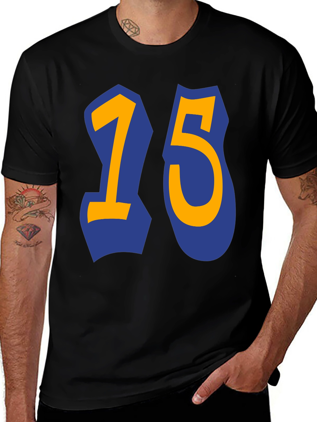 Bold Number 15 Graphic T-Shirt