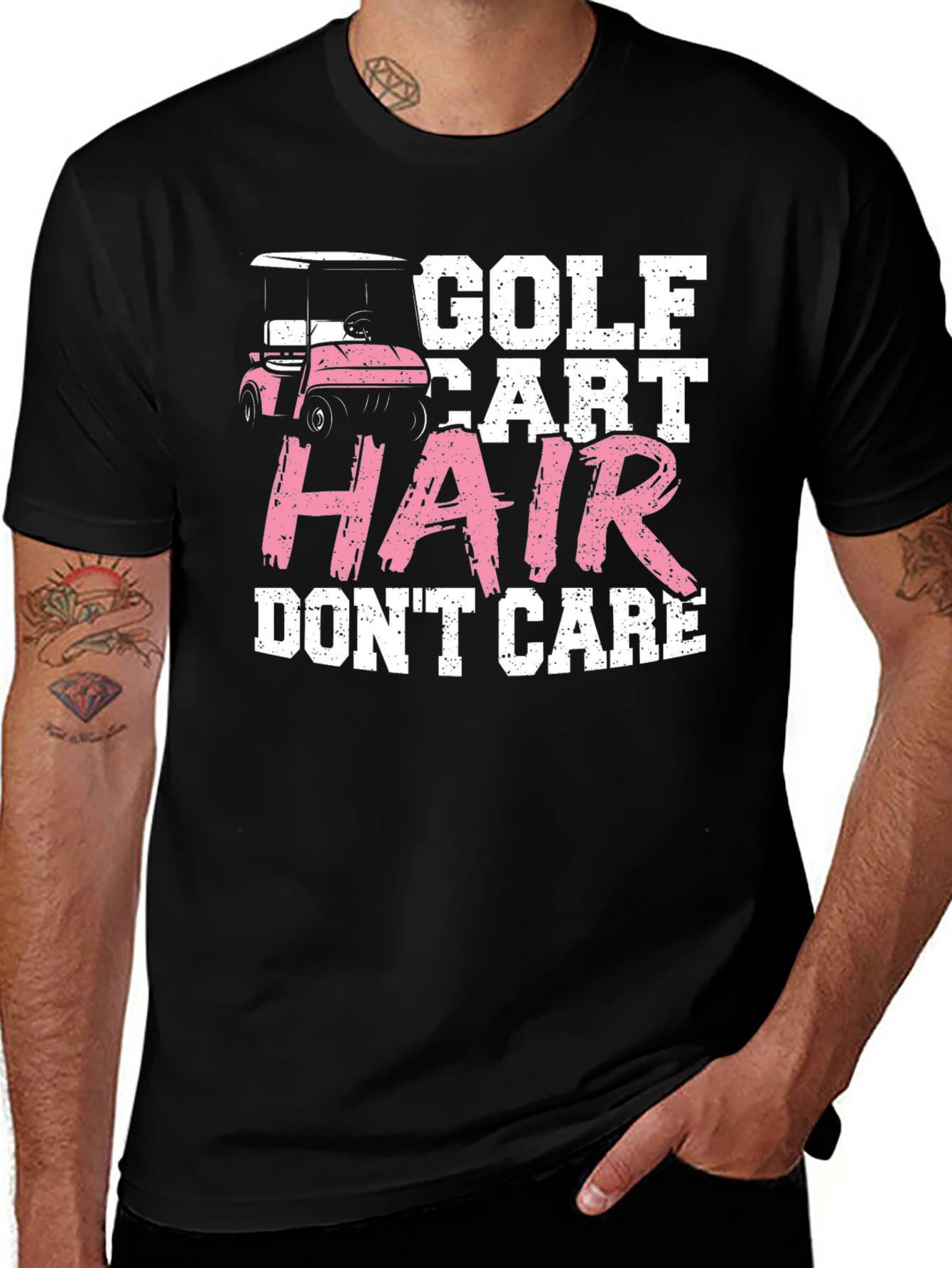 Golf Cart Hair Dont Care T-Shirt