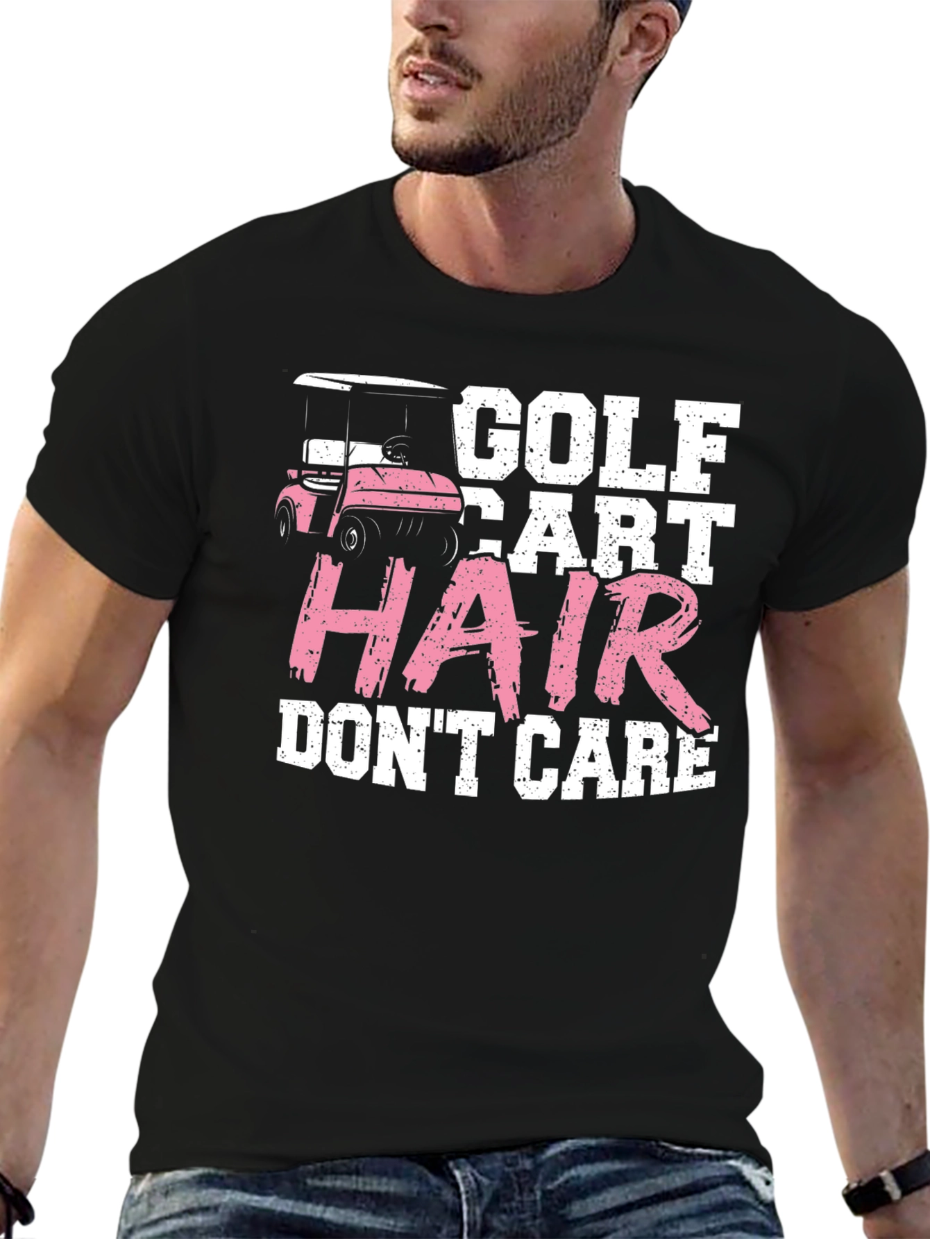 Golf Cart Hair Dont Care T-Shirt