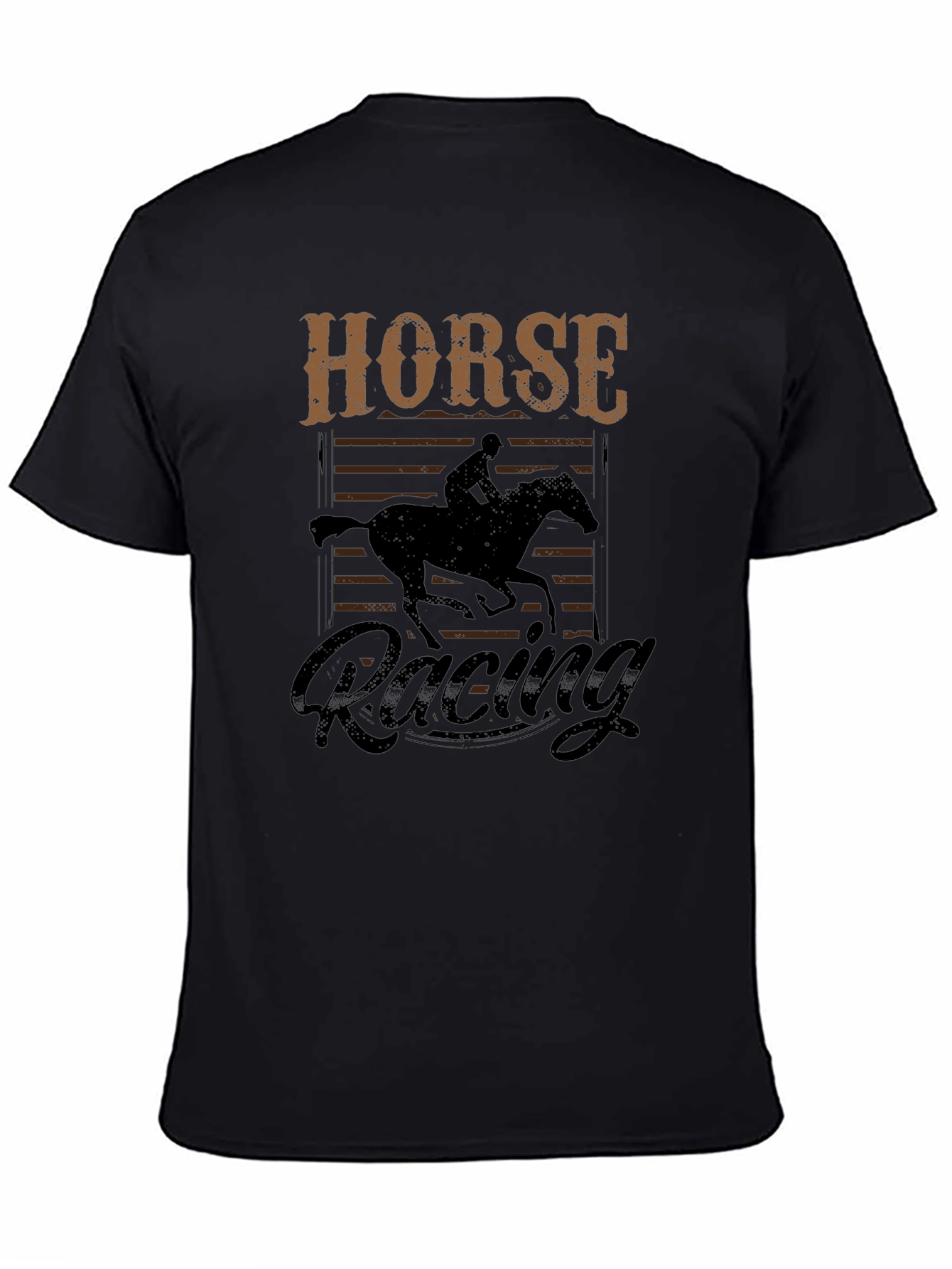 Horse Racing Graphic T-Shirt - Equestrian Style