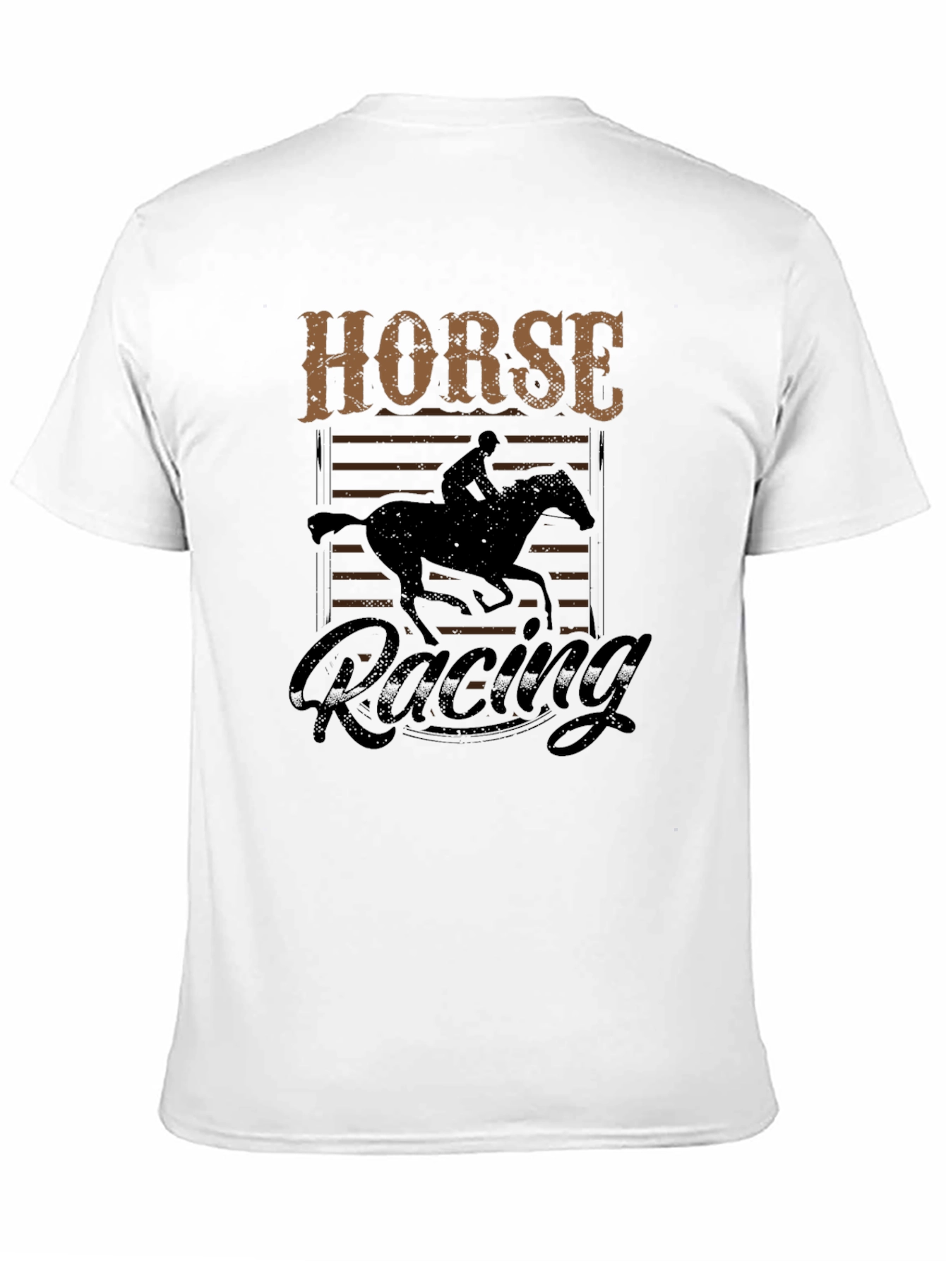 Horse Racing Graphic T-Shirt - Equestrian Style