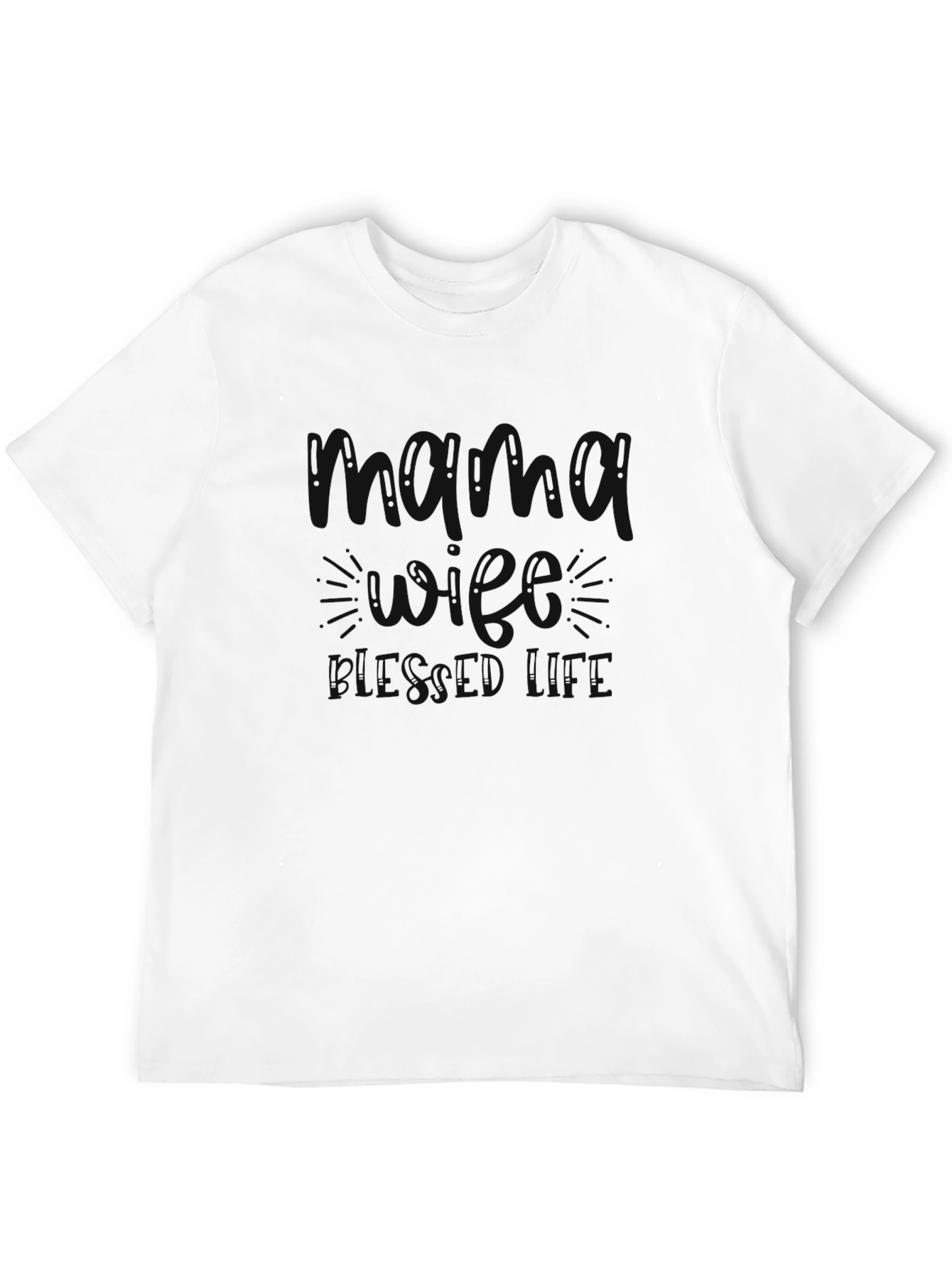 Mens Black Graphic Crew Neck Short Sleeve T-Shirt