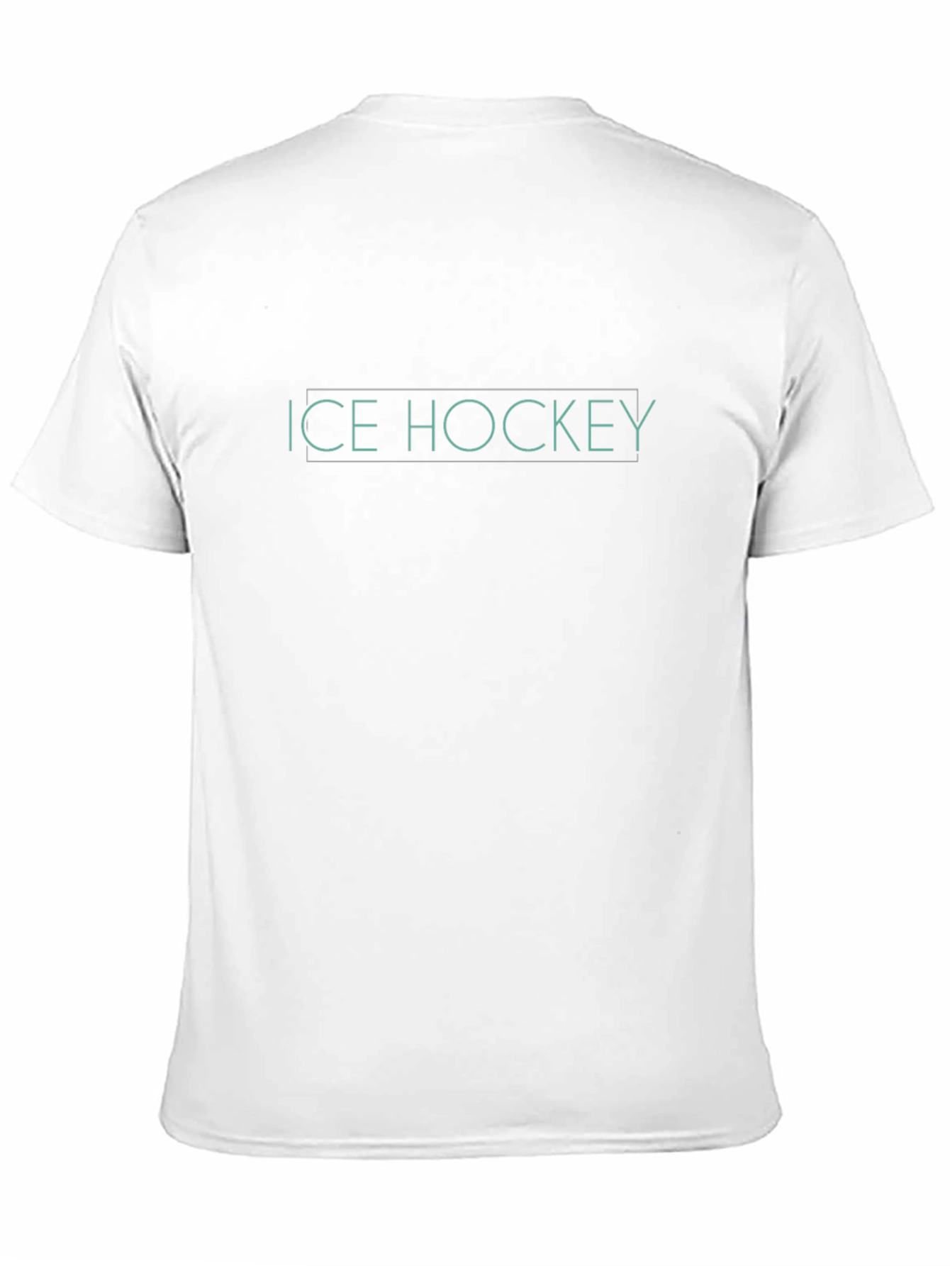 Ice Hockey Graphic Tee - Black Cotton T-Shirt