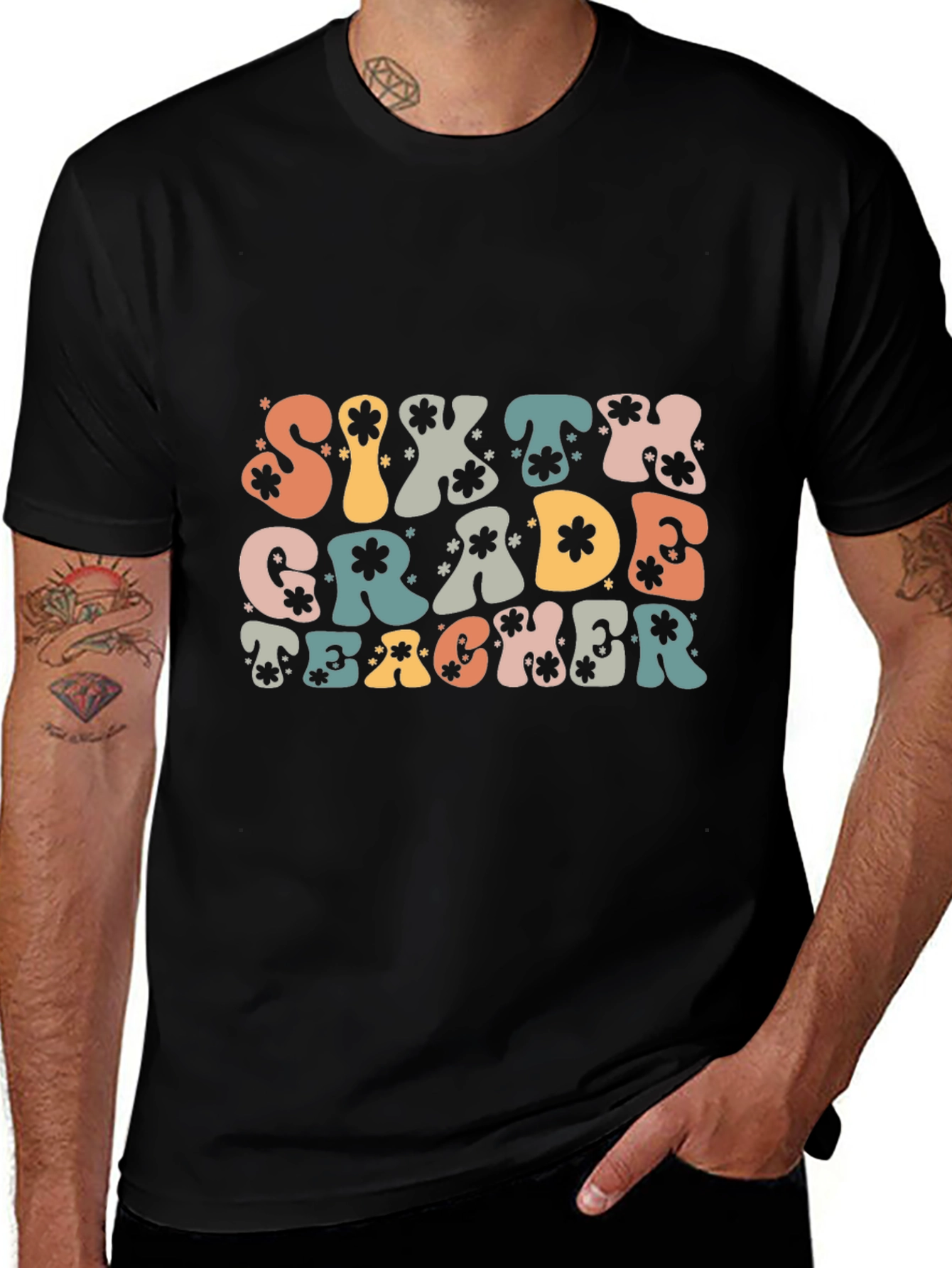 Sixth Grade Teacher Graphic T-Shirt