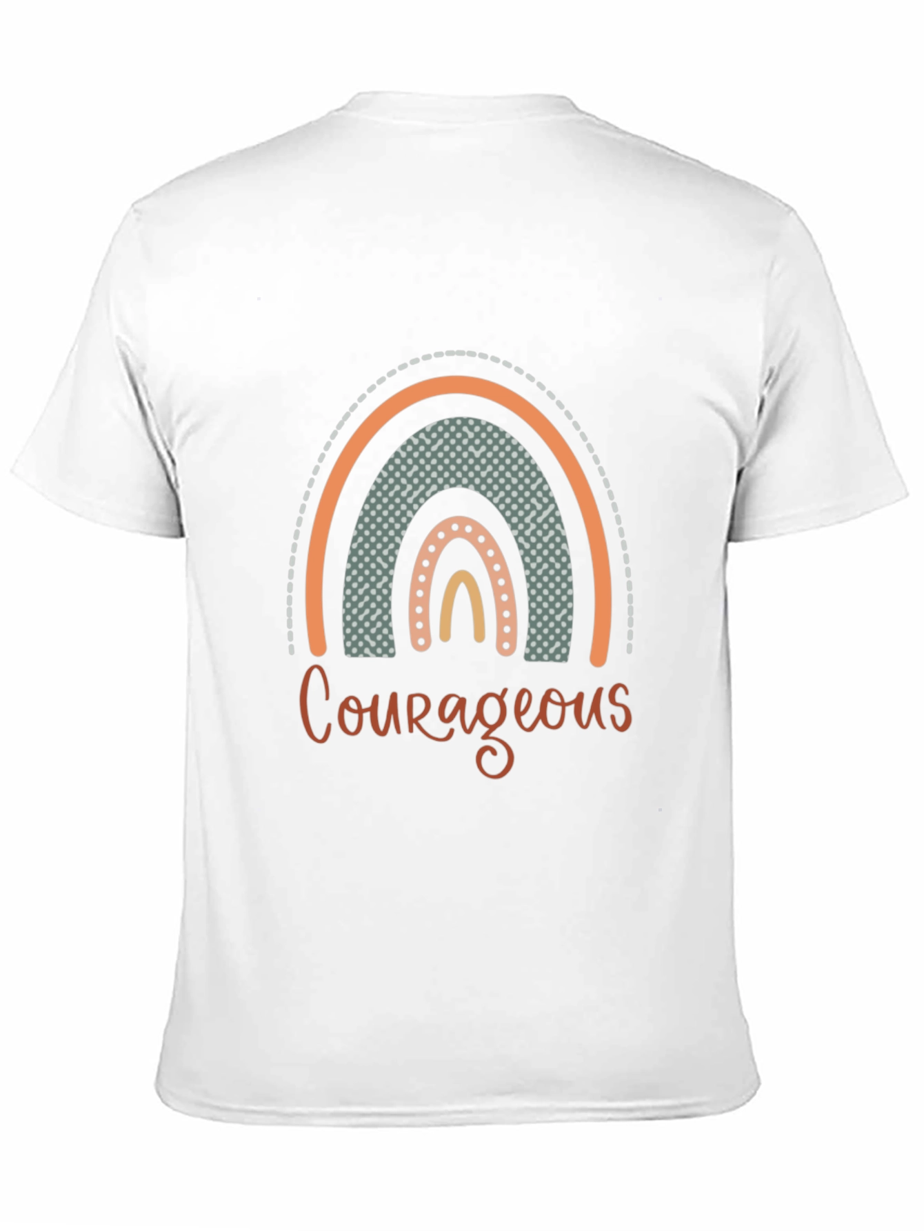 Courageous Rainbow Graphic T-Shirt - Black