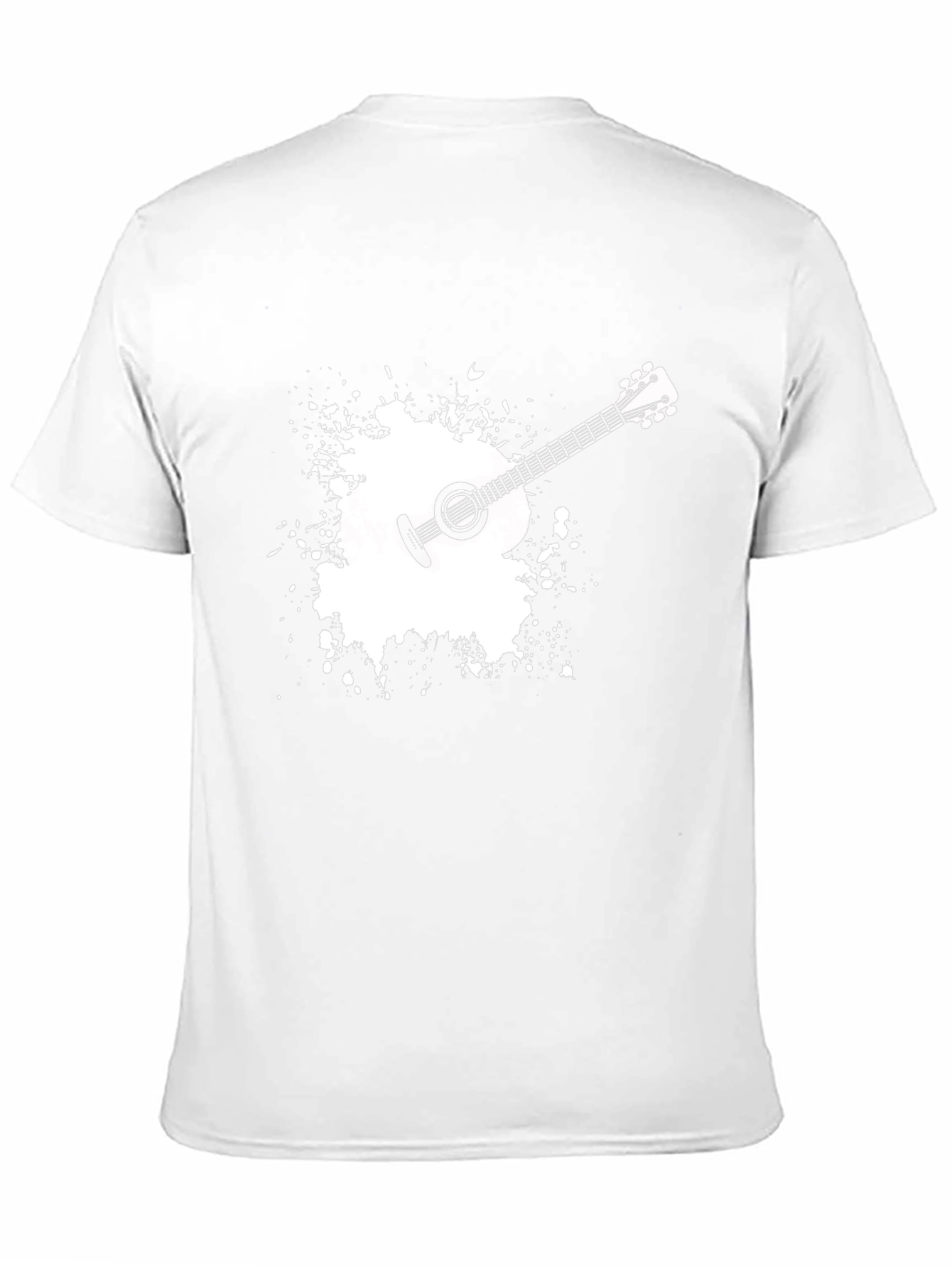 Guitar Splash Graphic Tee - Musician Style