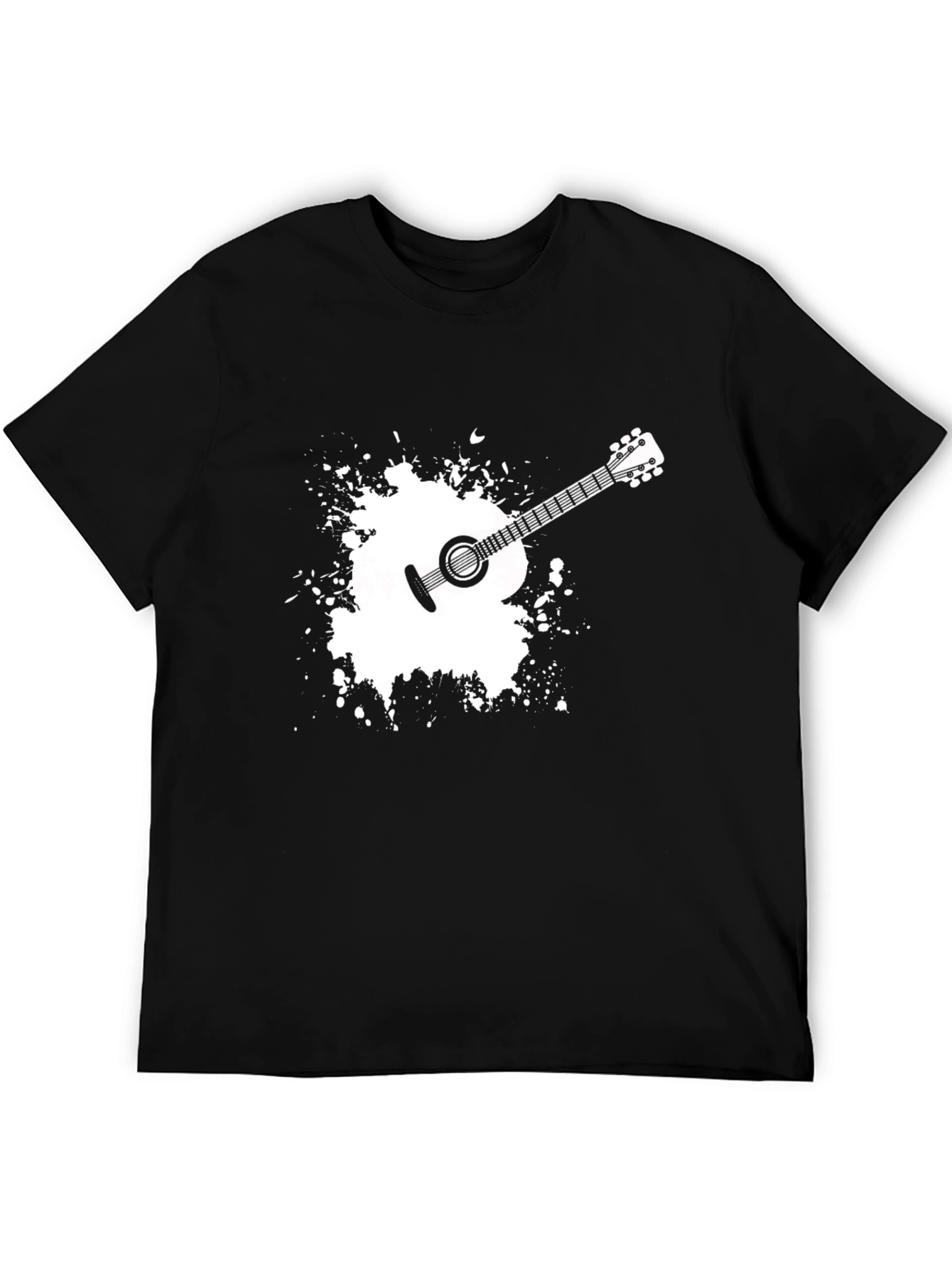 Guitar Splash Graphic Tee - Musician Style