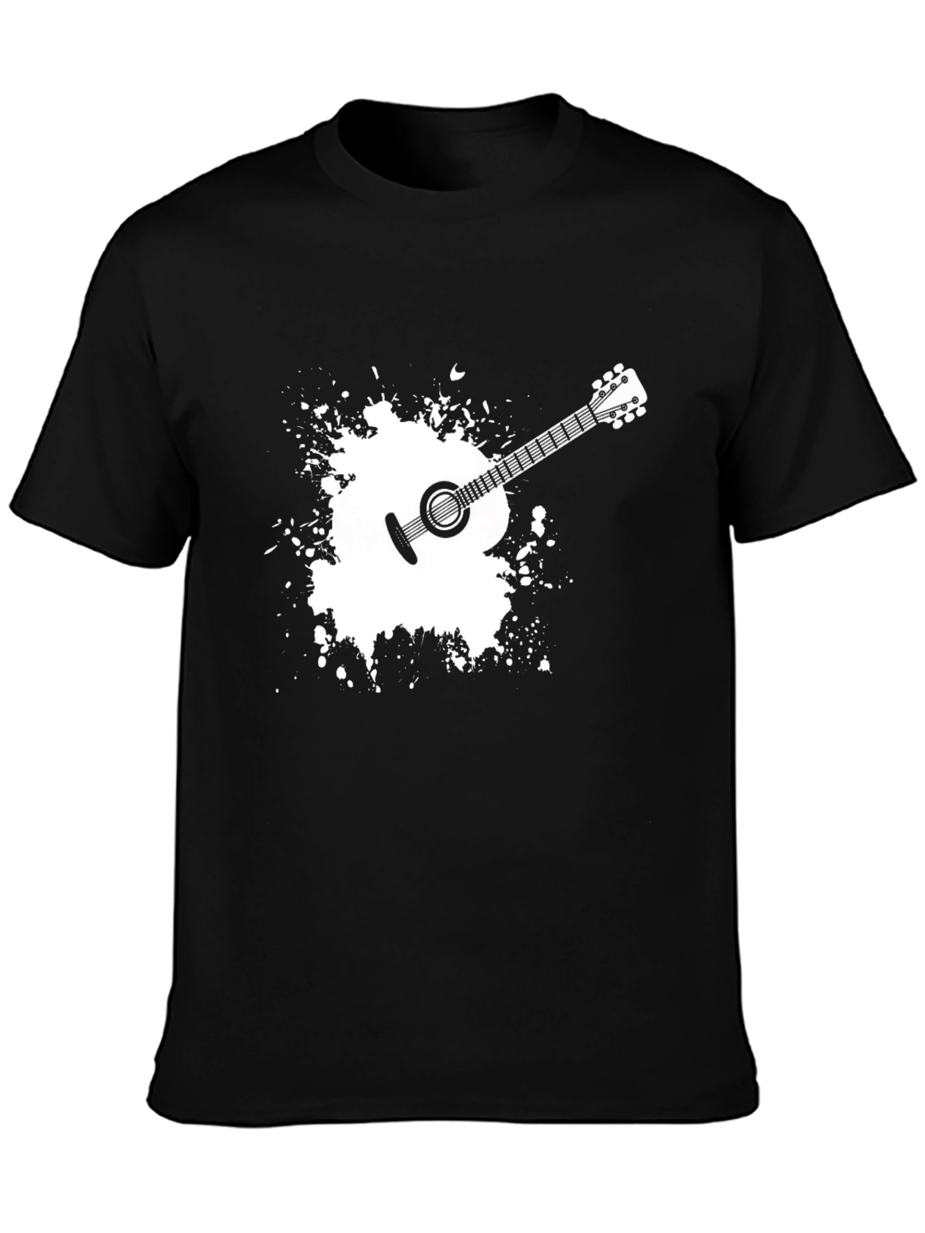 Guitar Splash Graphic Tee - Musician Style