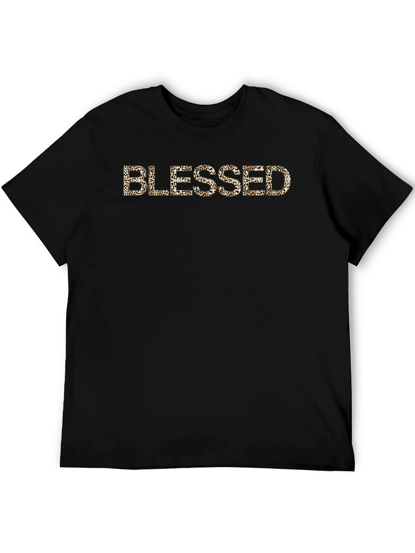Leopard Print Blessed Graphic T-Shirt