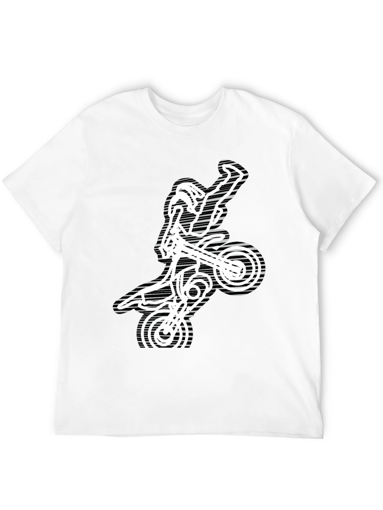 Motocross Rider Graphic Tee - Black