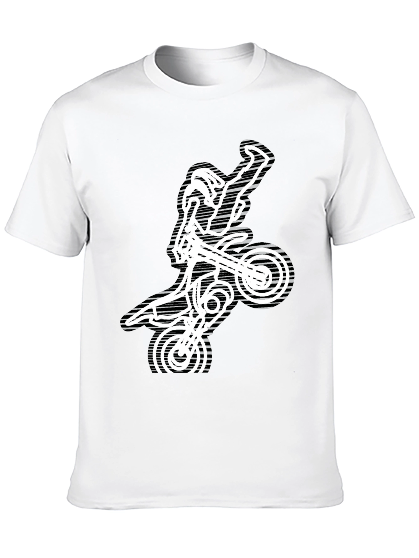 Motocross Rider Graphic Tee - Black